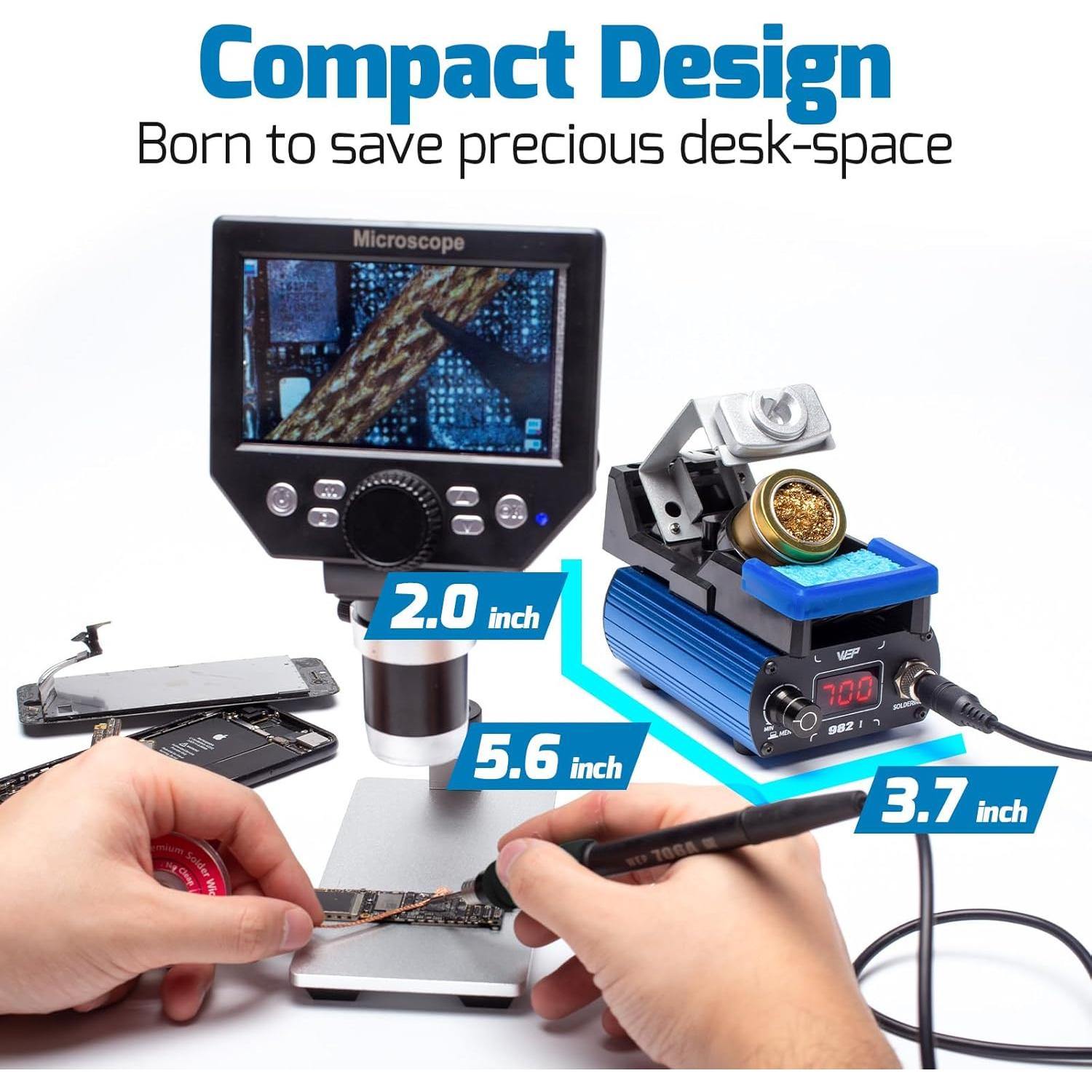 Estación de Soldadura WEP 982-I con Control de Temperatura