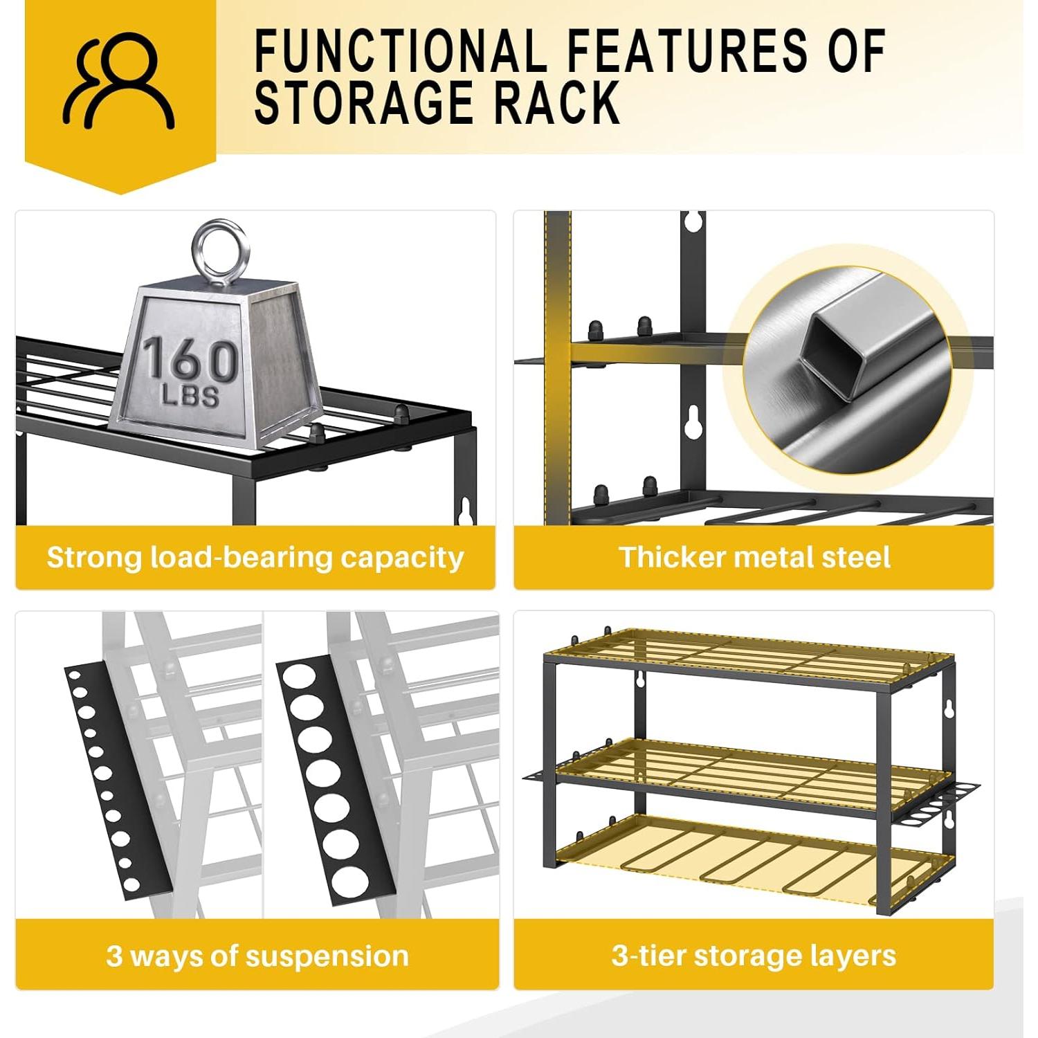 Organizador de Herramientas Spacecare - Estante Flotante 3 Capas