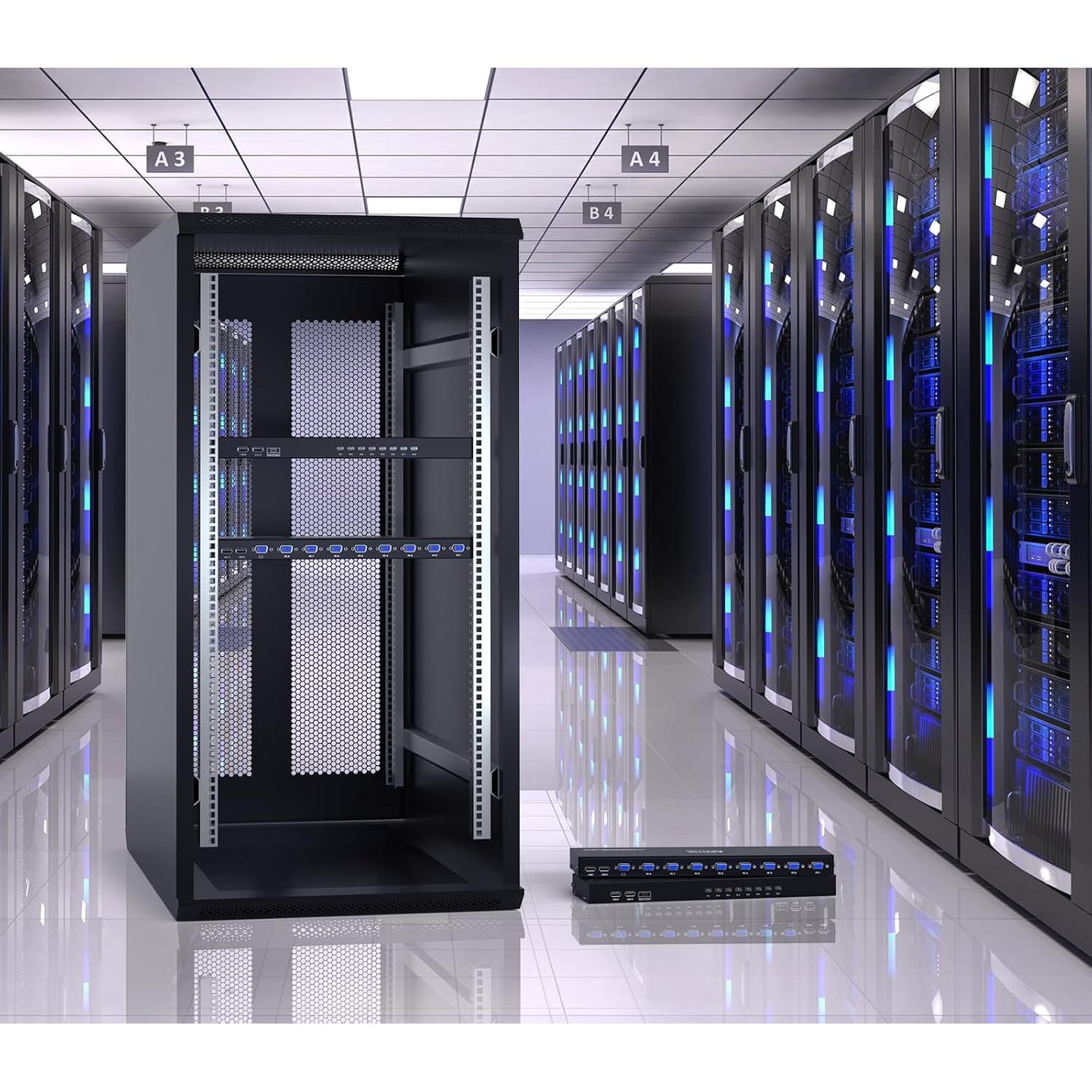 Conmutador KVM VGA 8 Puertos Arvitek AT-801UK-L USB