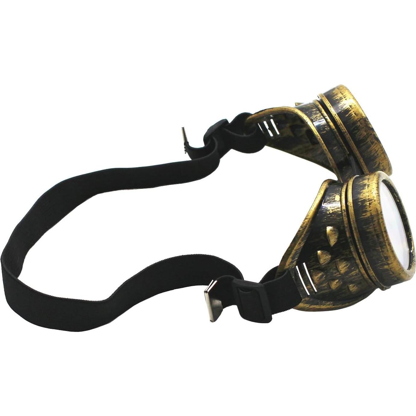 Gafas Steampunk WEICHUAN Vintage Unisex con Lentes