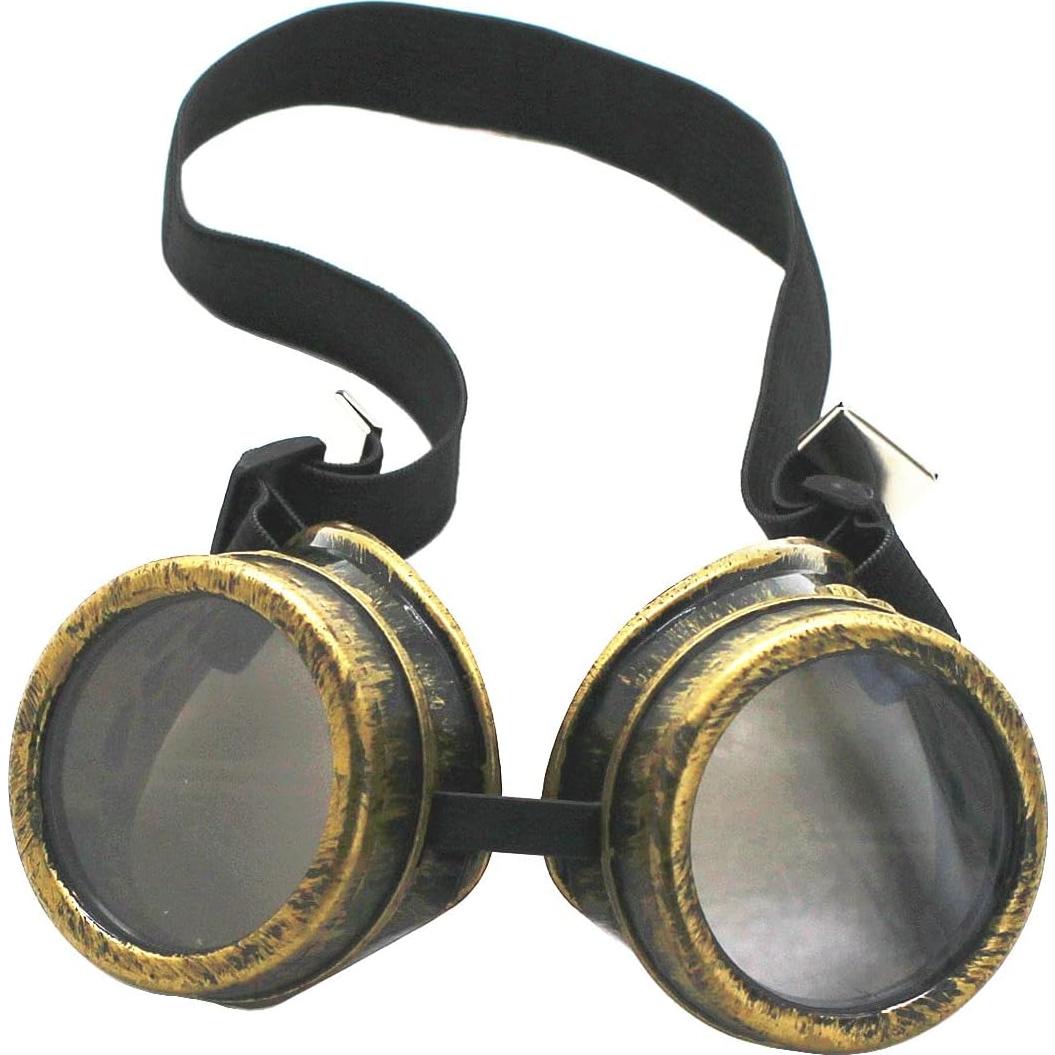 Gafas Steampunk WEICHUAN Vintage Unisex con Lentes