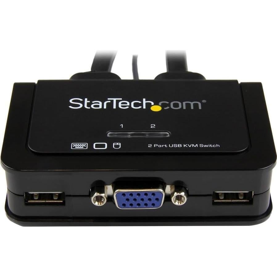 Interruptor KVM StarTech.com 2 Puertos USB VGA Alimentado