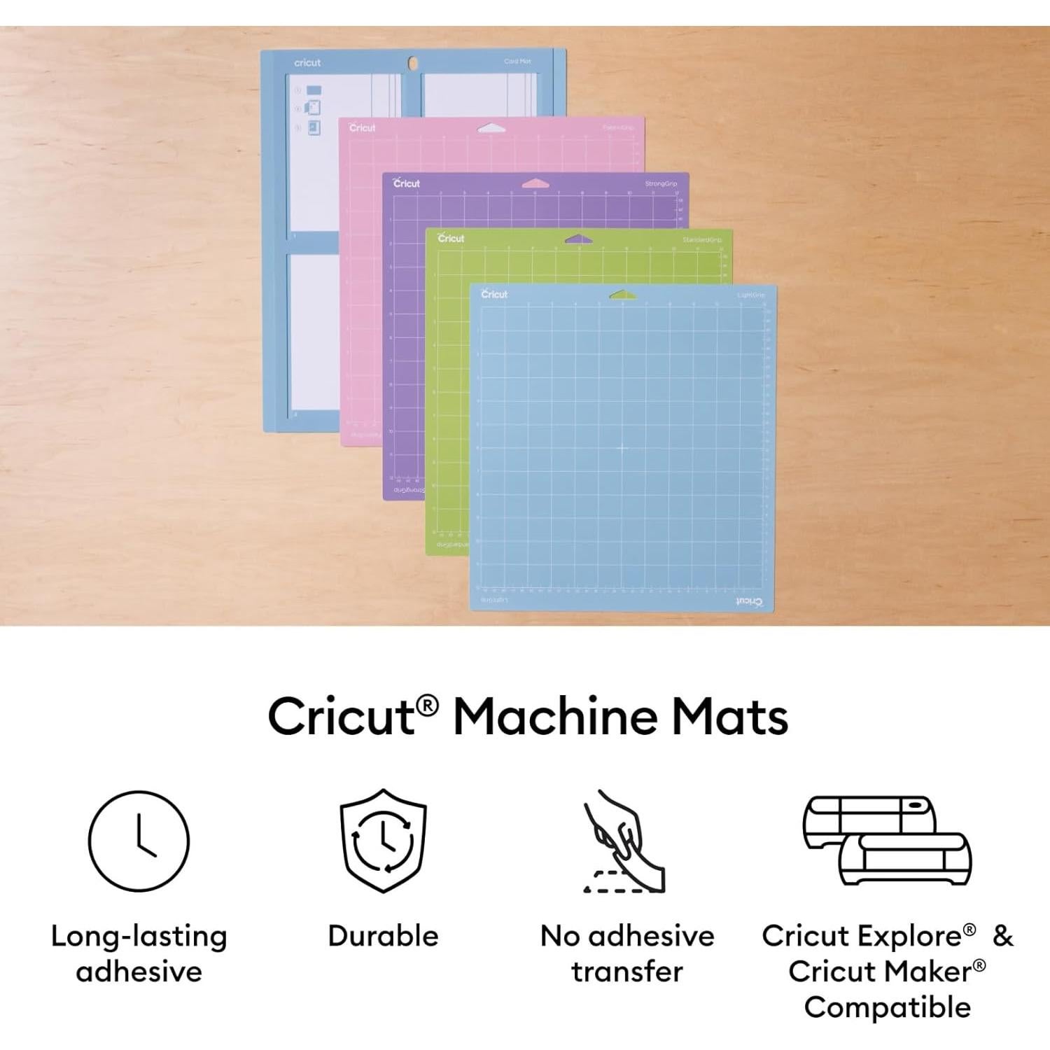 Paquete Variado de Alfombrillas Cricut 30.5x30.5 cm - 8 Piezas