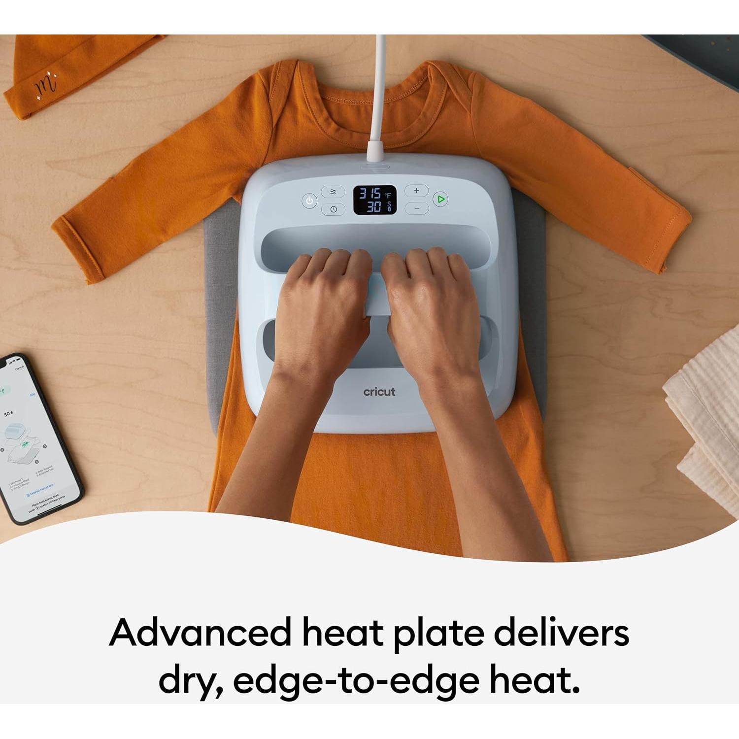 Cricut EasyPress 3 Heat Press Machine (9"x 9") with Heat Press Mat (15" x 12")