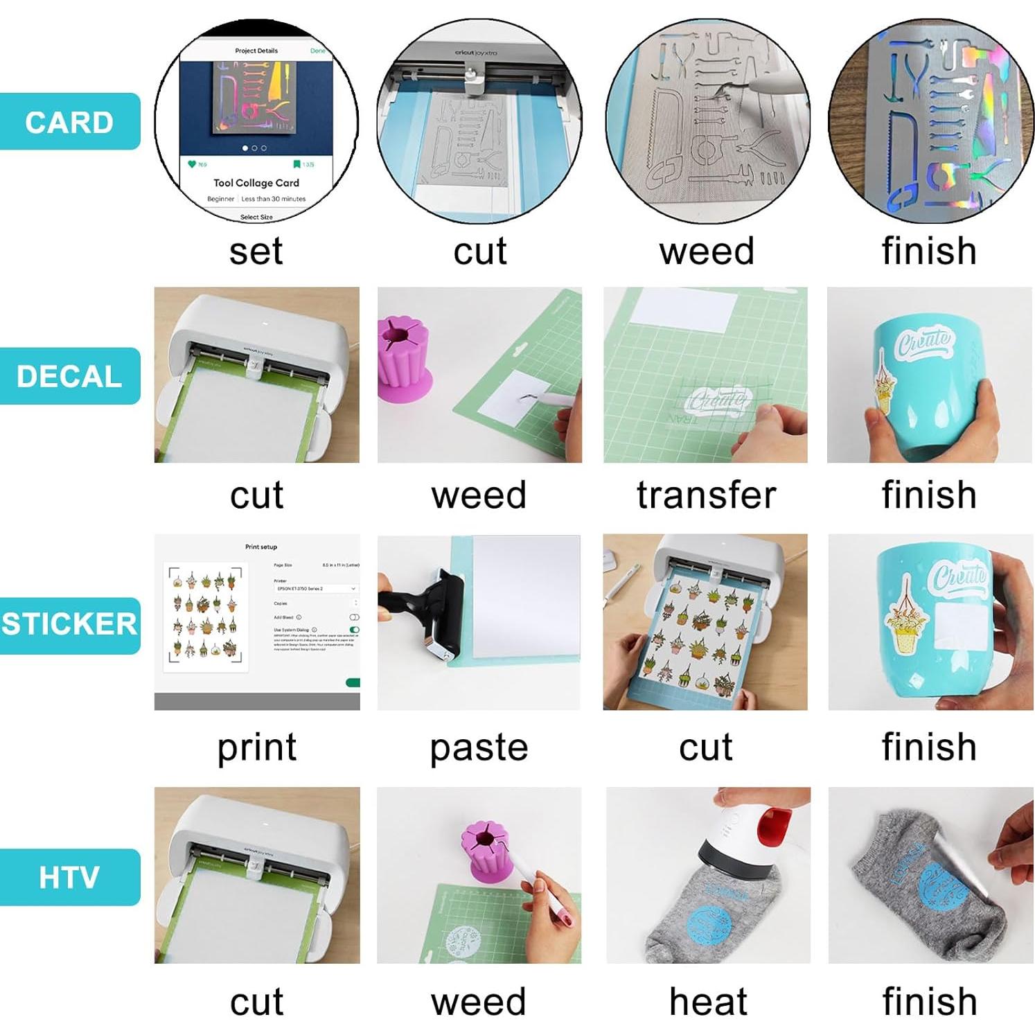 Kit de Inicio LOPASA para Máquina Cricut Joy Xtra 8.5x12