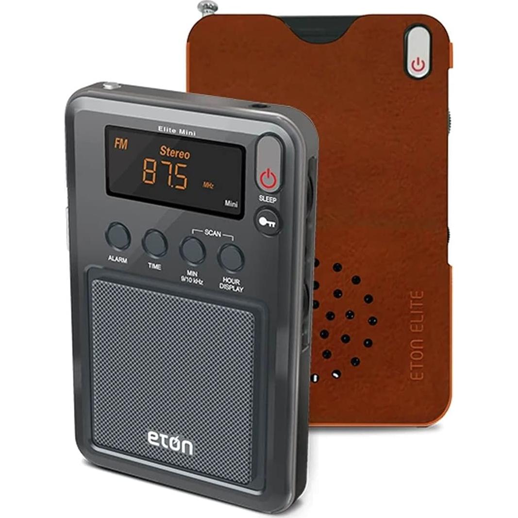 Eton Radio Mini Compacta Elite AM/FM Ondas Cortas con Alarma