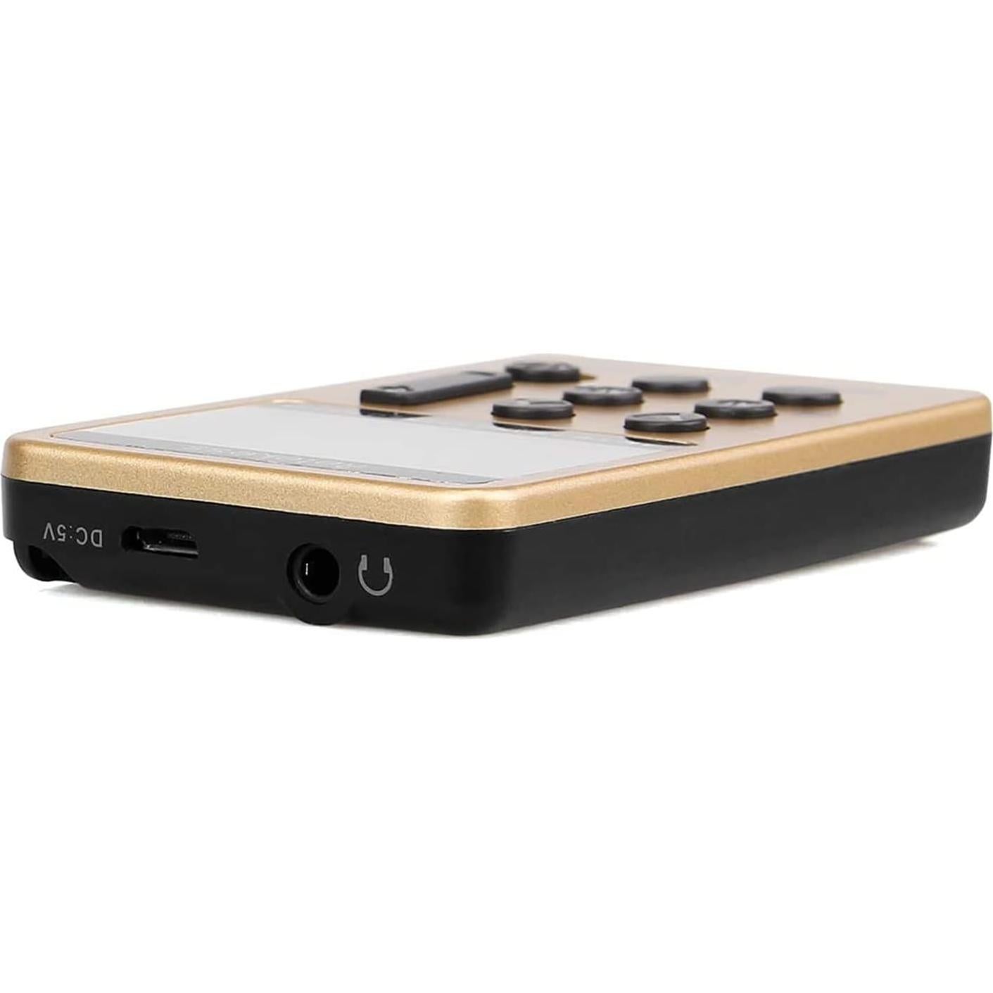 Radio Portátil AM FM Retekess V112 con Pantalla LCD y Auriculares