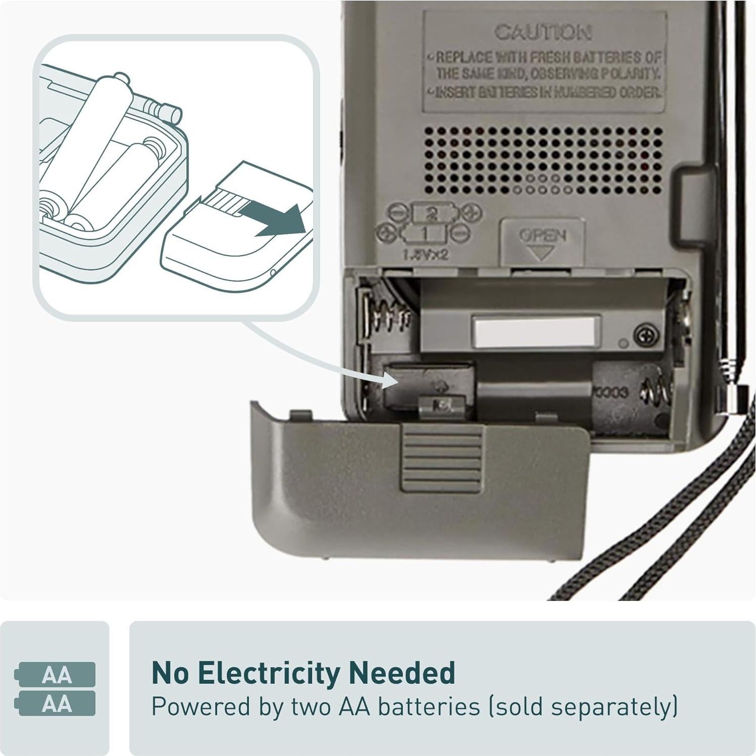 Radio Portátil AM/FM Panasonic RF-P50D con Sintonizador Digital