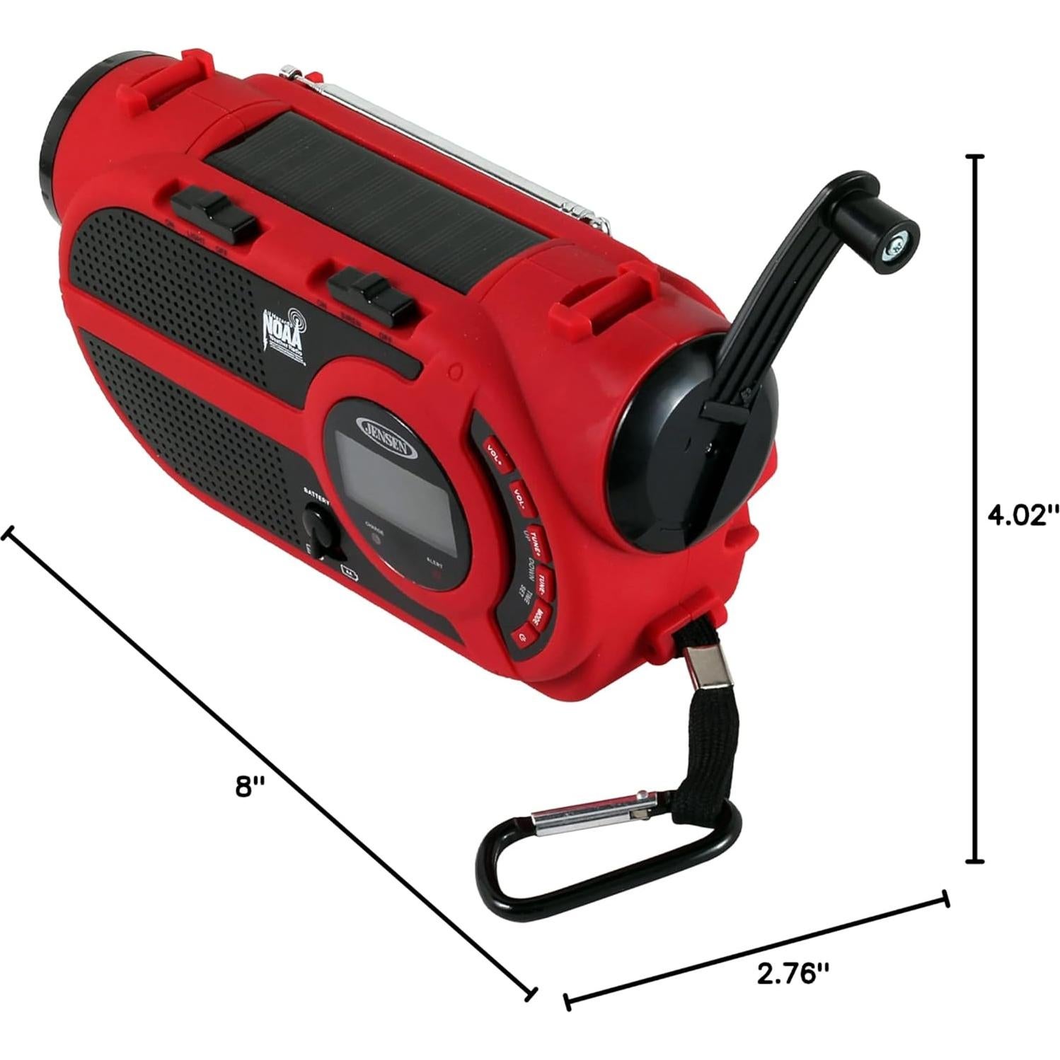 Radio Meteorológica Digital JENSEN JEP-650 AM/FM con Linterna