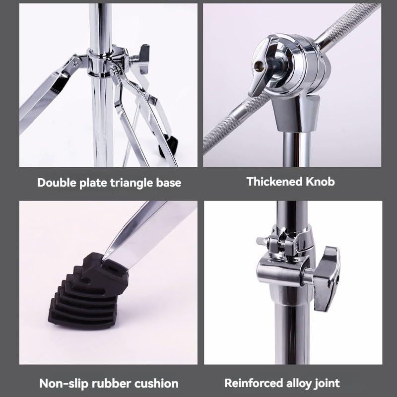 Soporte de Platillo BICHEN 25mm Metal Plateado