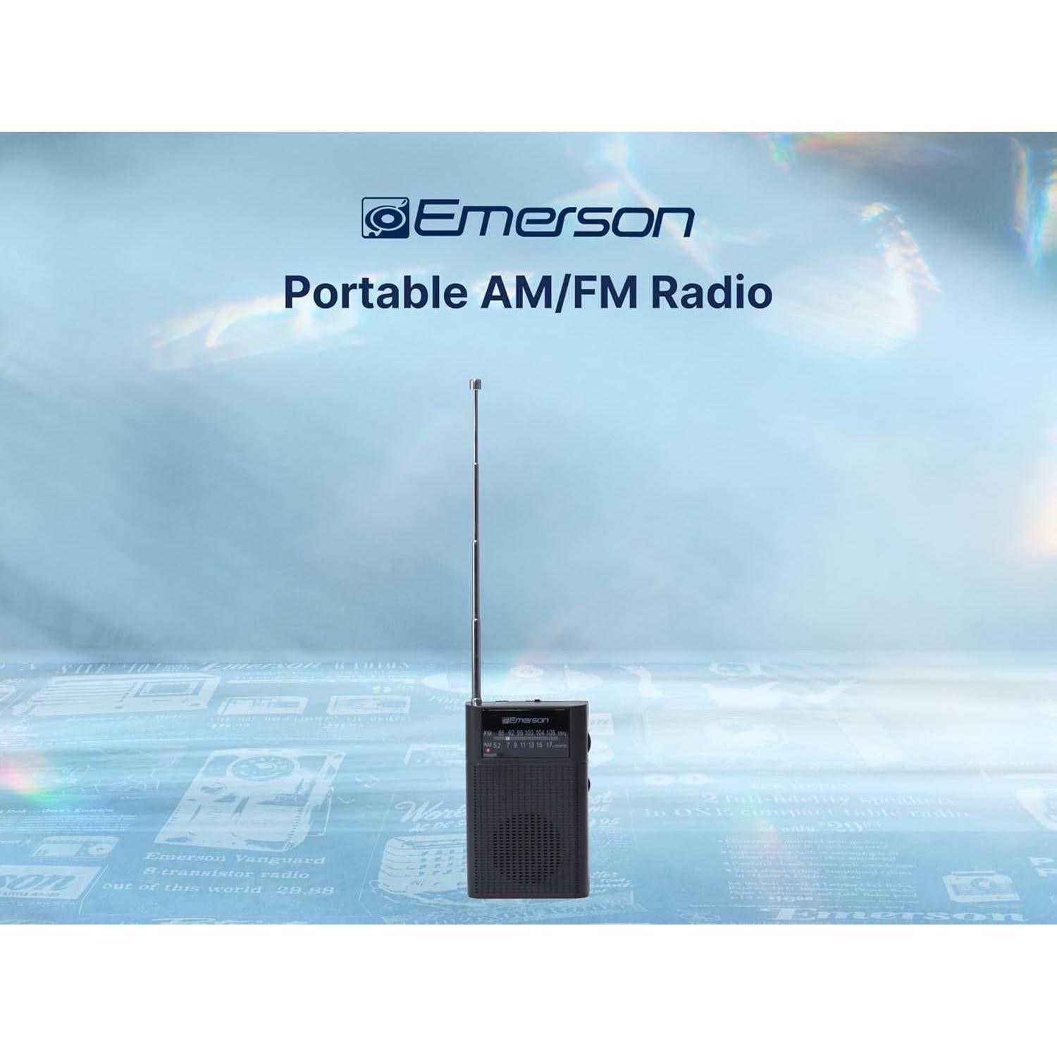 Radio Portátil AM/FM Emerson ER-7000 con Altavoz Integrado