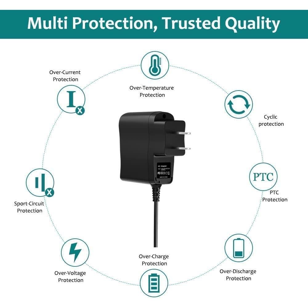 Adaptador de CA J-ZMQER para Radio Kaito KA332W Solar