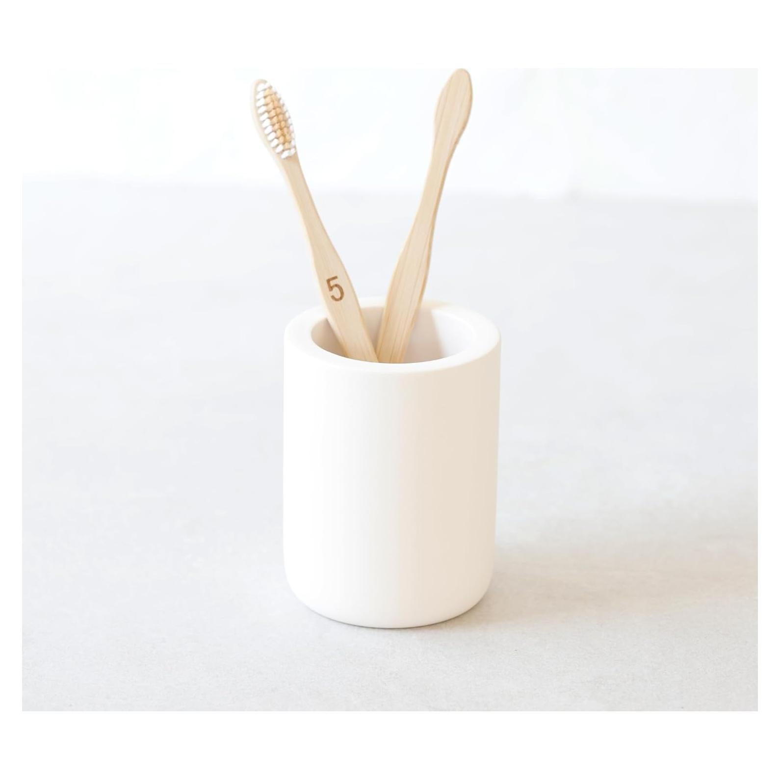 Soporte para Cepillos de Dientes Selegna de Tierra Diatomácea