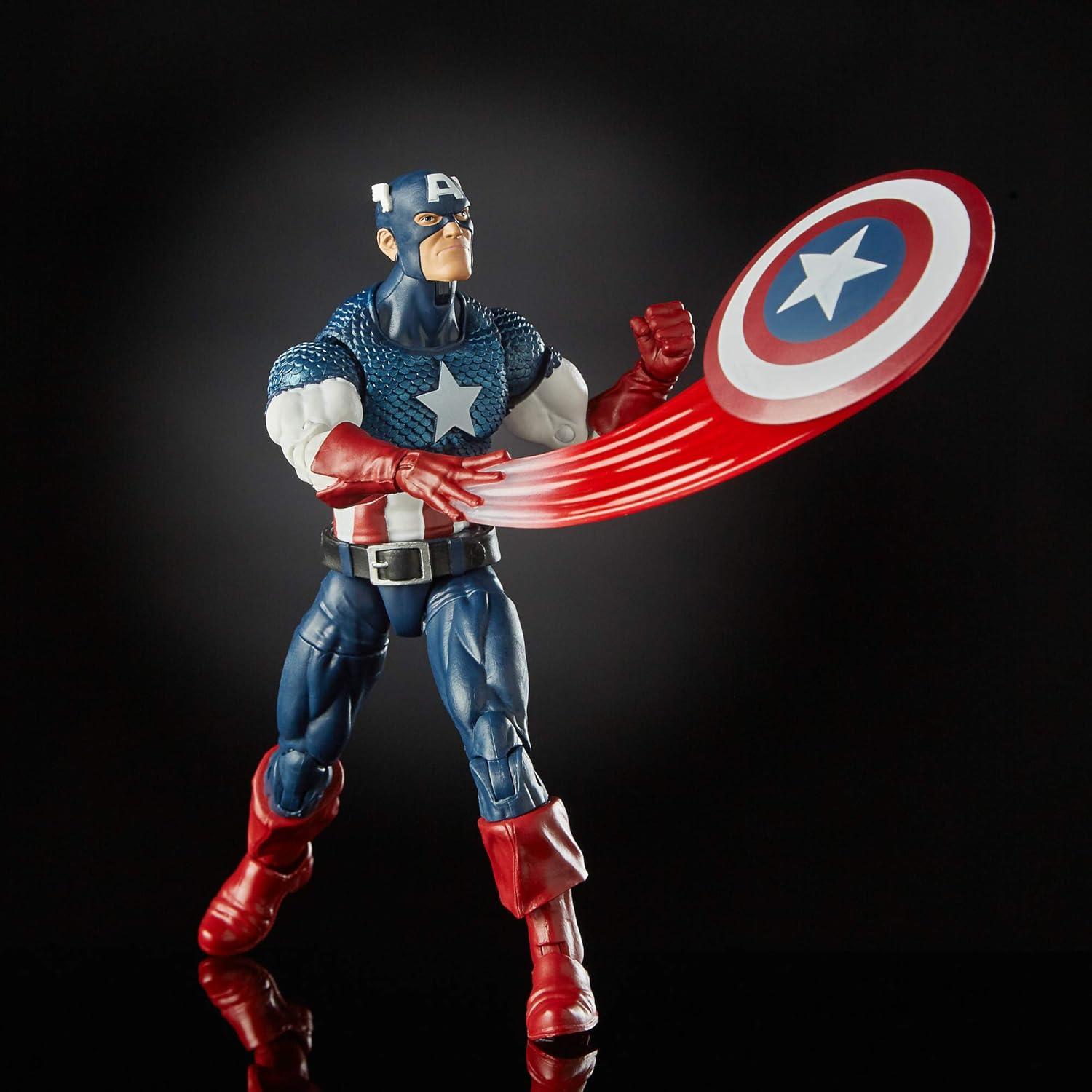 Figura de acción Capitán América 80 Aniversario Hasbro 15 cm