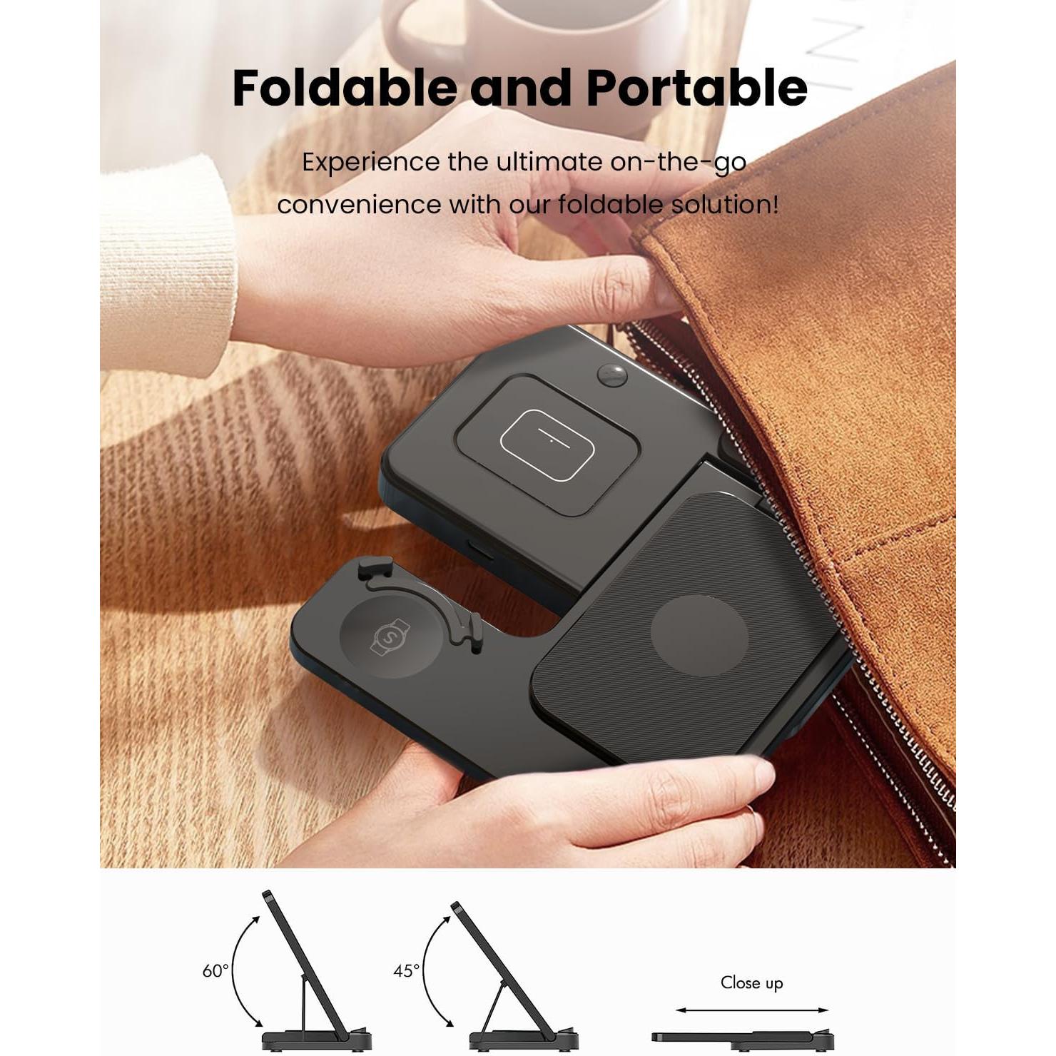 Cargador Inalambrico 3 en 1 GEEKERA para Samsung Galaxy