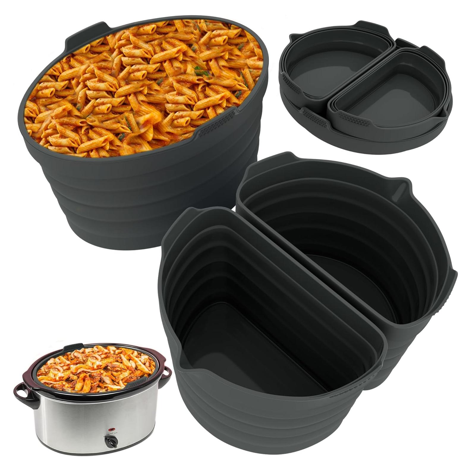 Forros de Silicona Reutilizables Tasmai para Olla de Cocción Lenta 4-4.5L