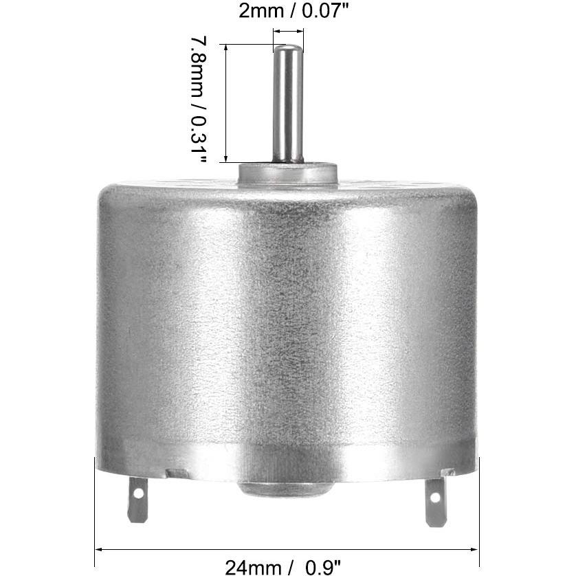 Motor DC Micro 5V uxcell 6100-6400RPM Alta Velocidad