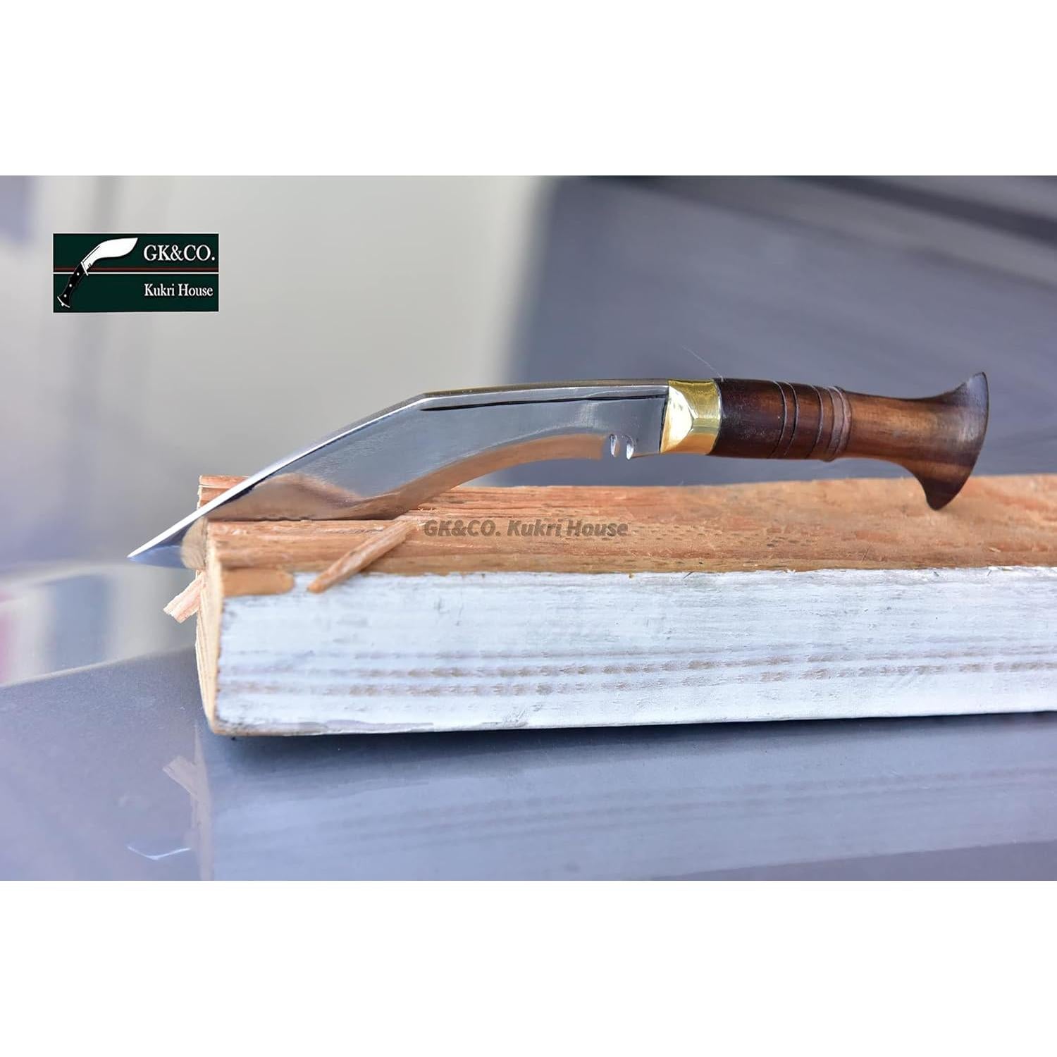 Genuine Kukri - 5" Blade Biltong Kukri, Full Tang Authentic Khukuri Handmade in Nepal