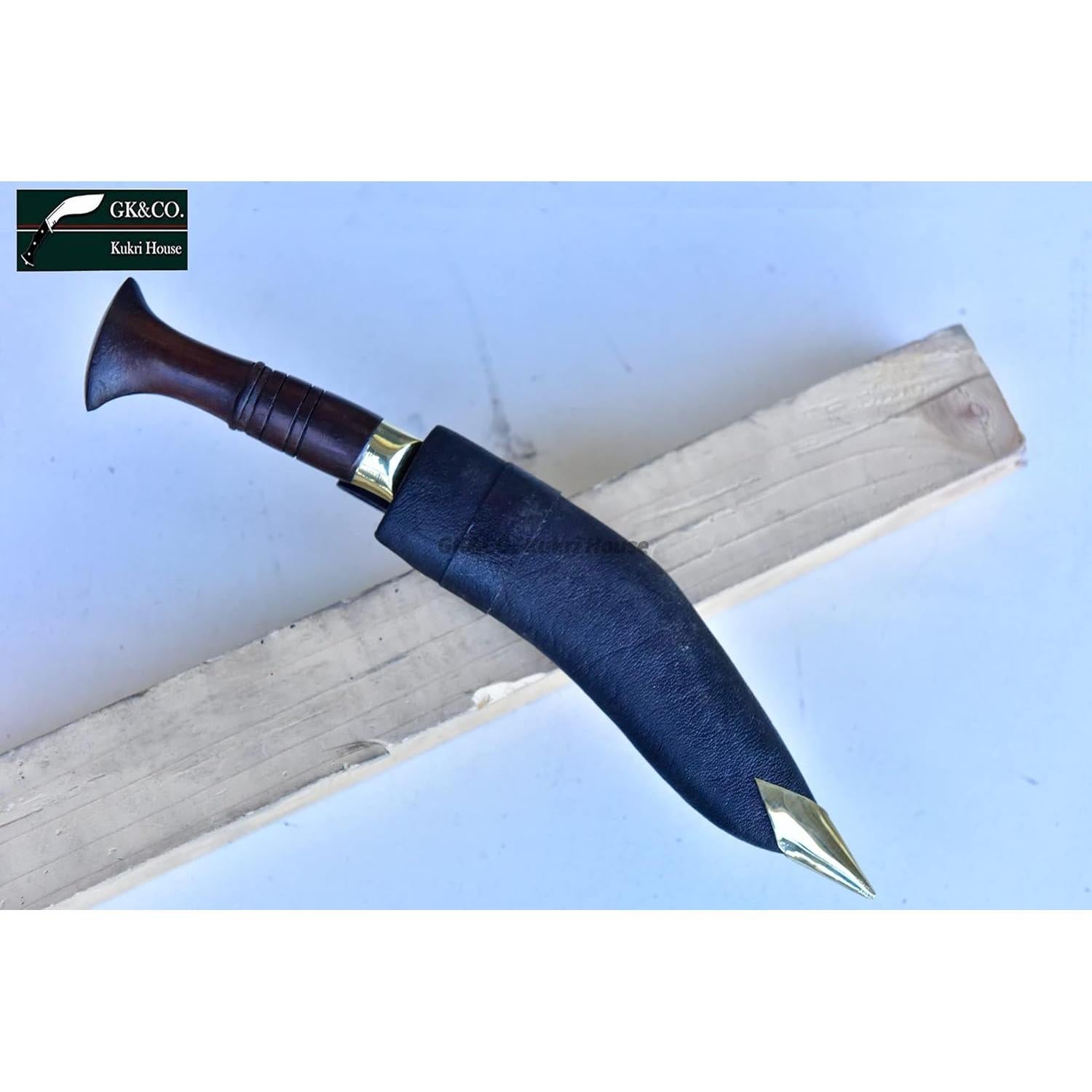 Genuine Kukri - 5" Blade Biltong Kukri, Full Tang Authentic Khukuri Handmade in Nepal