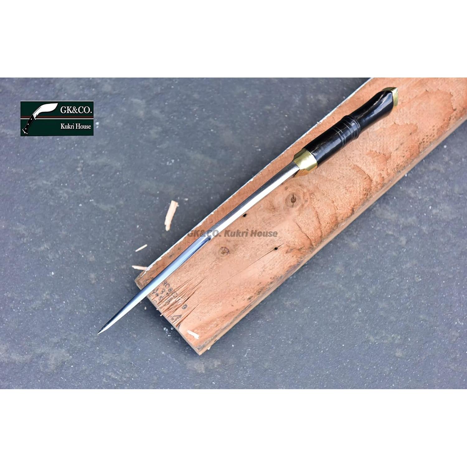 Official Issued - Genuine Kukri/Khukuri- 9 Inch Nepal Armies Service Issue Kukri Knife -Traditional Horn Handle- Handmade in Nepal