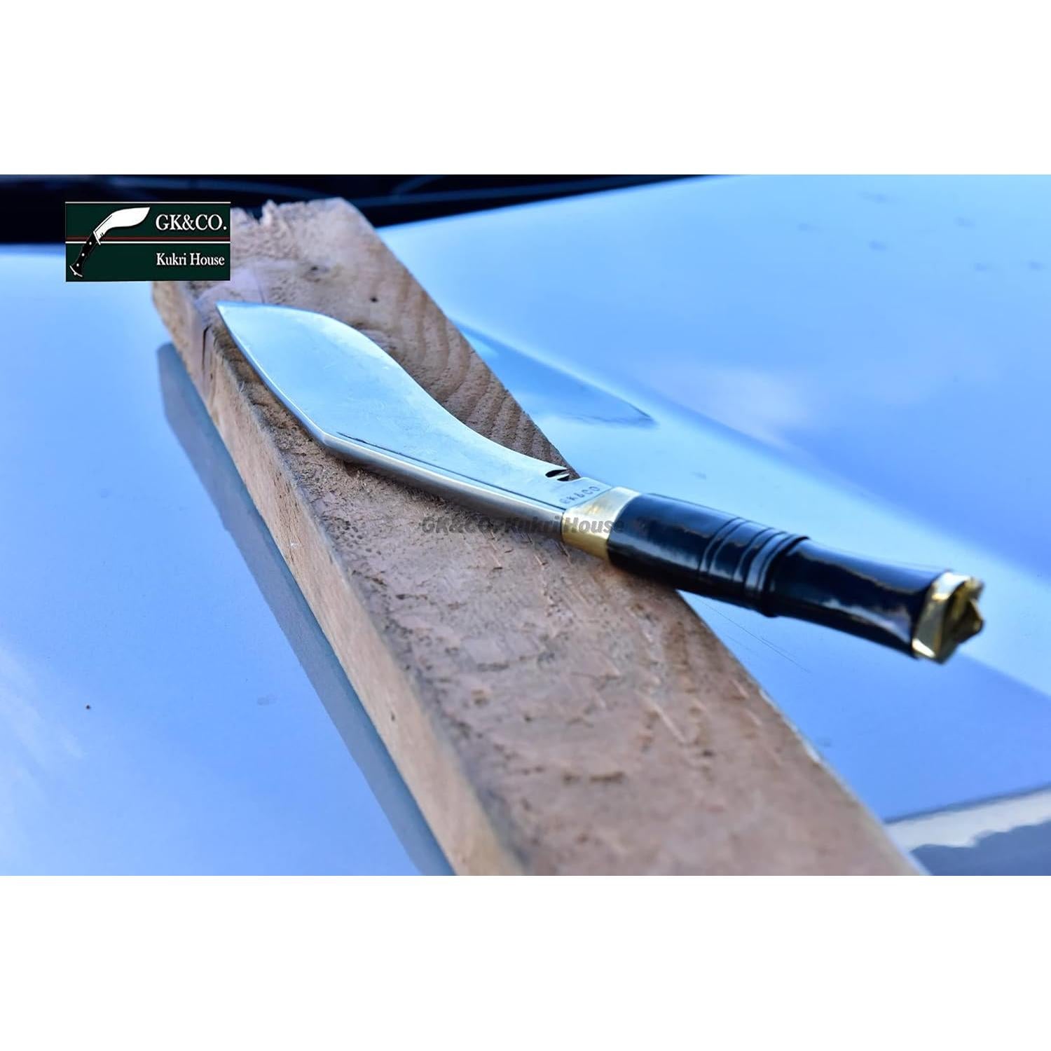 Official Issued - Genuine Kukri/Khukuri- 9 Inch Nepal Armies Service Issue Kukri Knife -Traditional Horn Handle- Handmade in Nepal