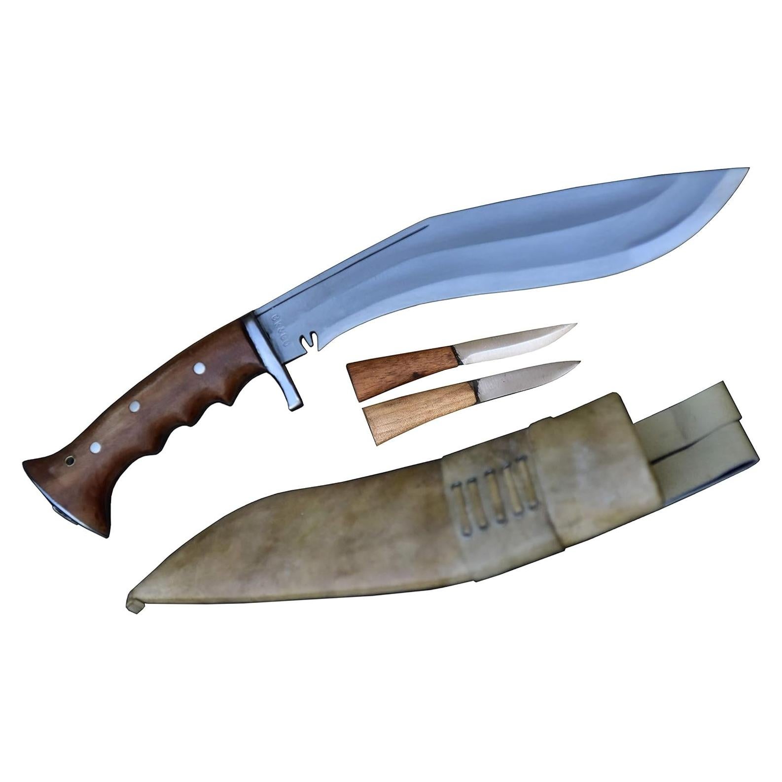 Cuchillo Kukri GK&CO. 10" Acero Carbono Nepalí con Funda