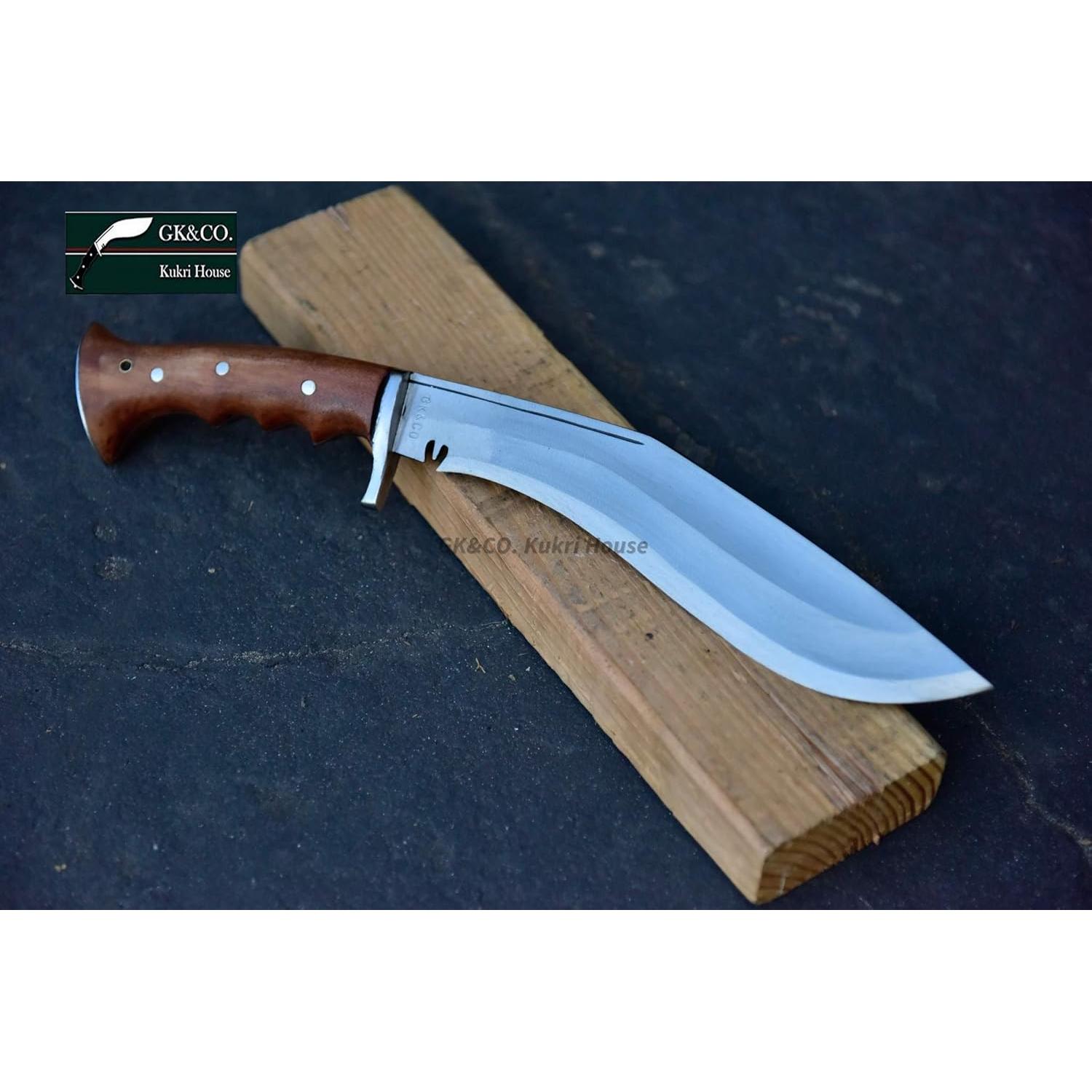 Cuchillo Kukri GK&CO. 10" Acero Carbono Nepalí con Funda