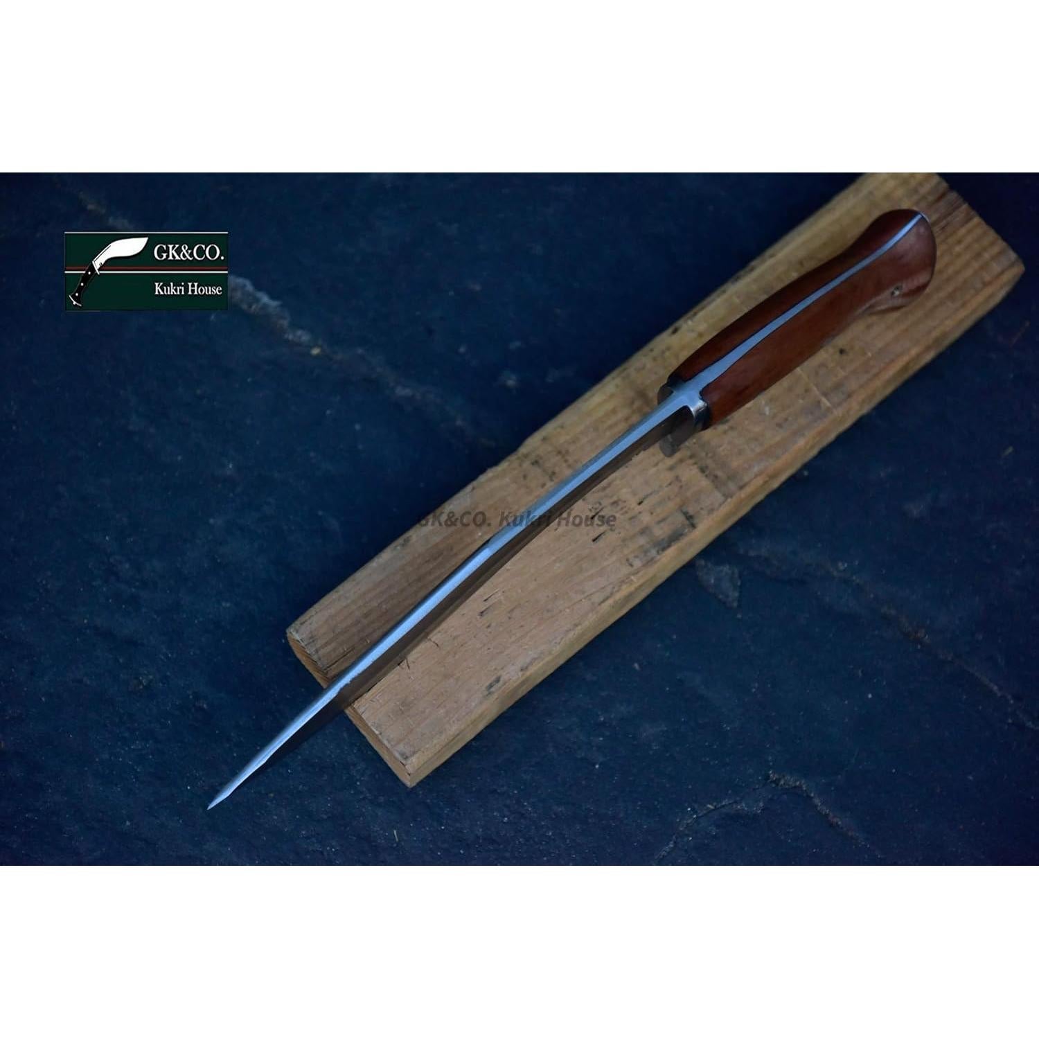 Cuchillo Kukri GK&CO. 10" Acero Carbono Nepalí con Funda