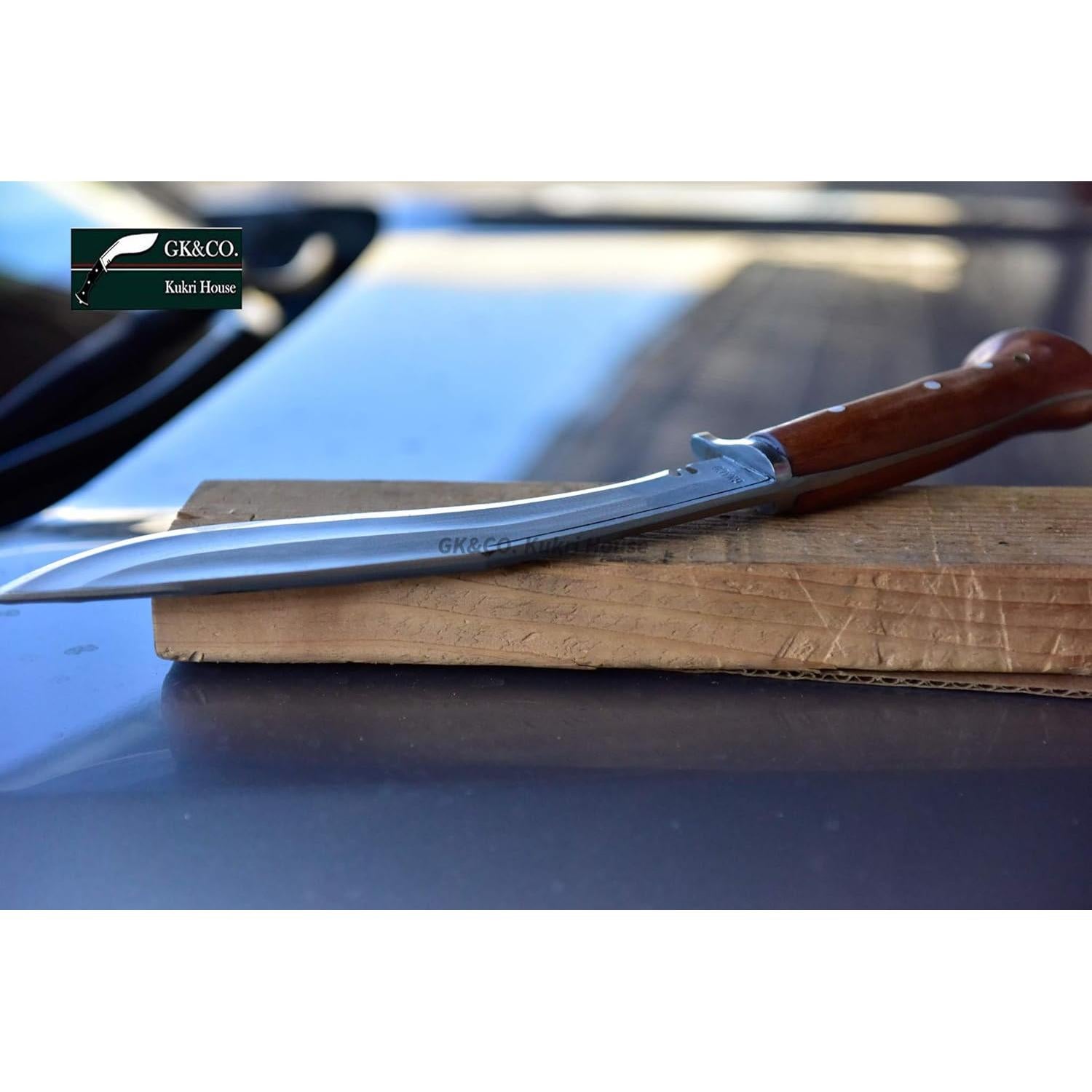 Cuchillo Kukri GK&CO. 10" Acero Carbono Nepalí con Funda