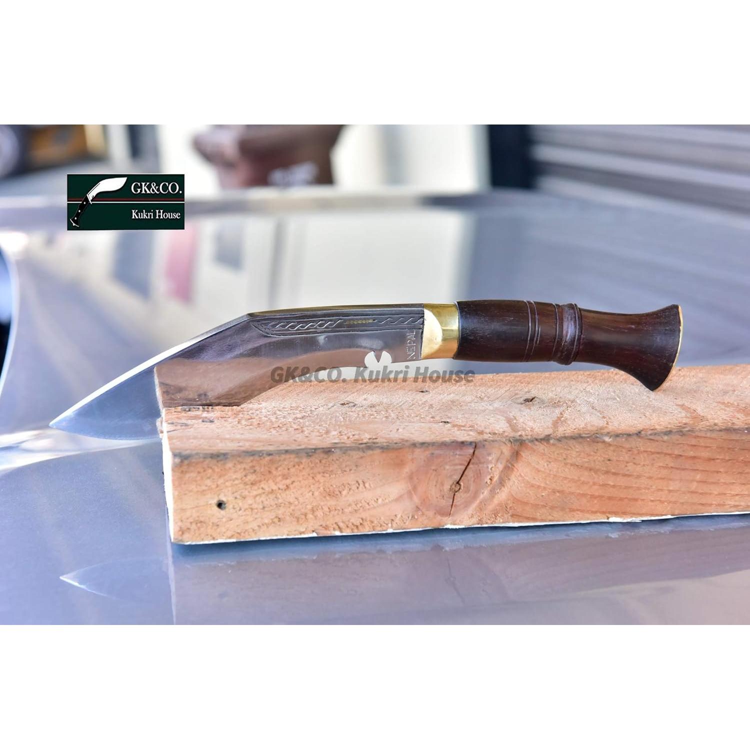 Authentic Kukri/Khukuri- 6" Blade Super Mini Jungle Kitchen Knife- Handmade in Nepal