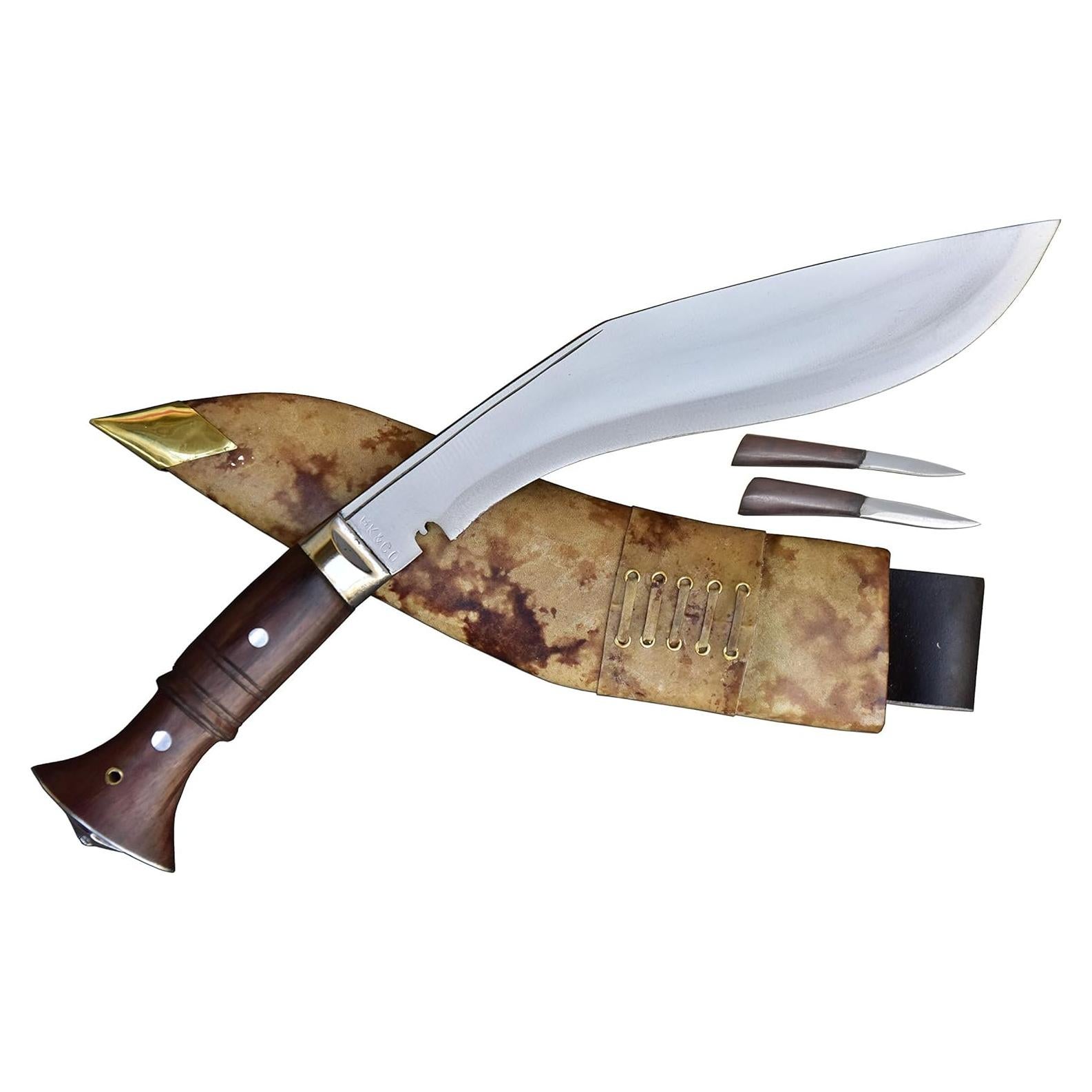 Genuine Kukri Knife - 11 Blade World War II Panawal Wooden Handle Kukri/Khukuri- Handmade in Nepal