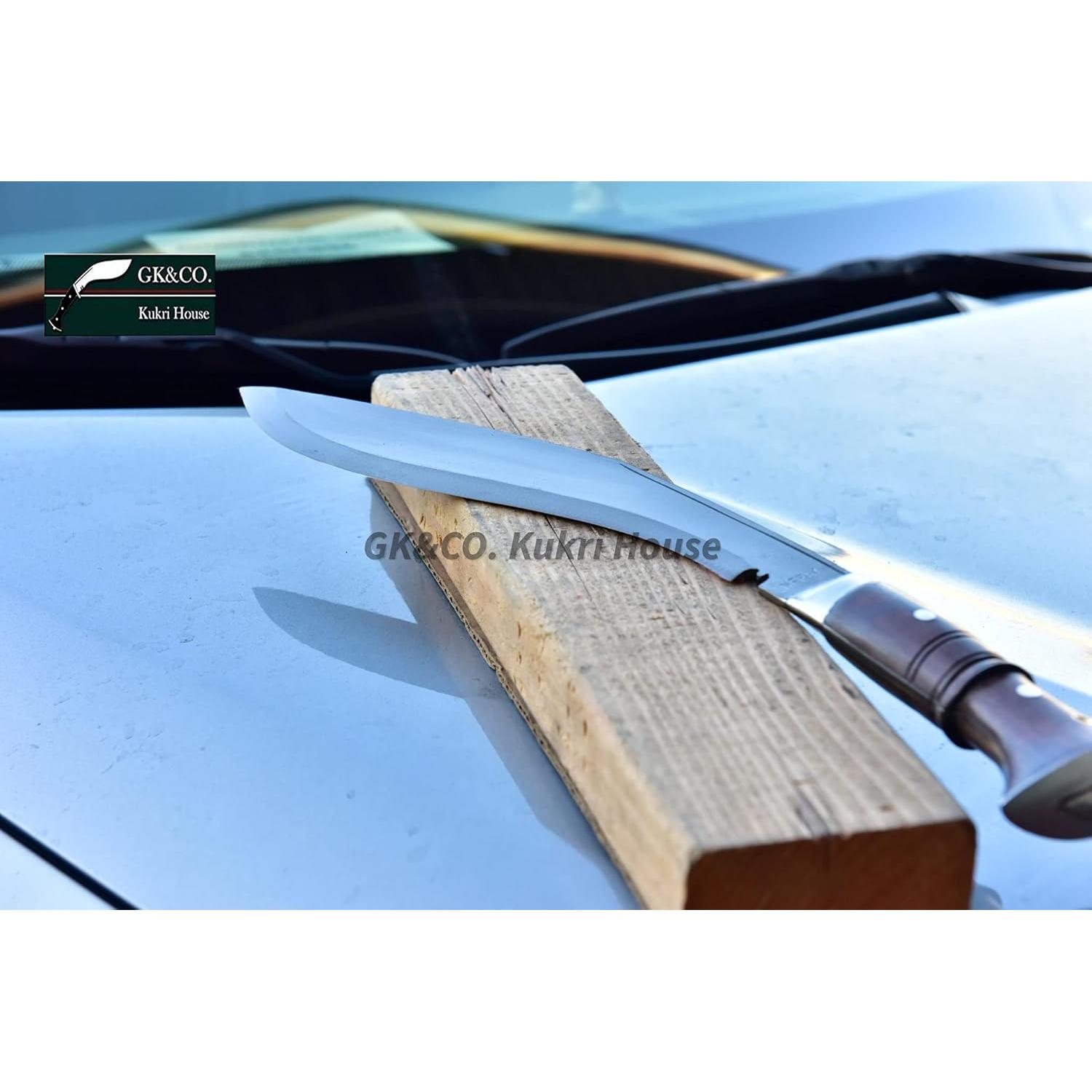 Genuine Kukri Knife - 11 Blade World War II Panawal Wooden Handle Kukri/Khukuri- Handmade in Nepal