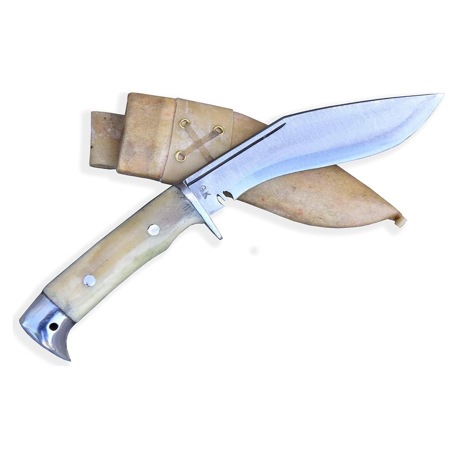 Kukri GK&CO. de 5" con Mango de Hueso de Búfalo - Hecho a Mano