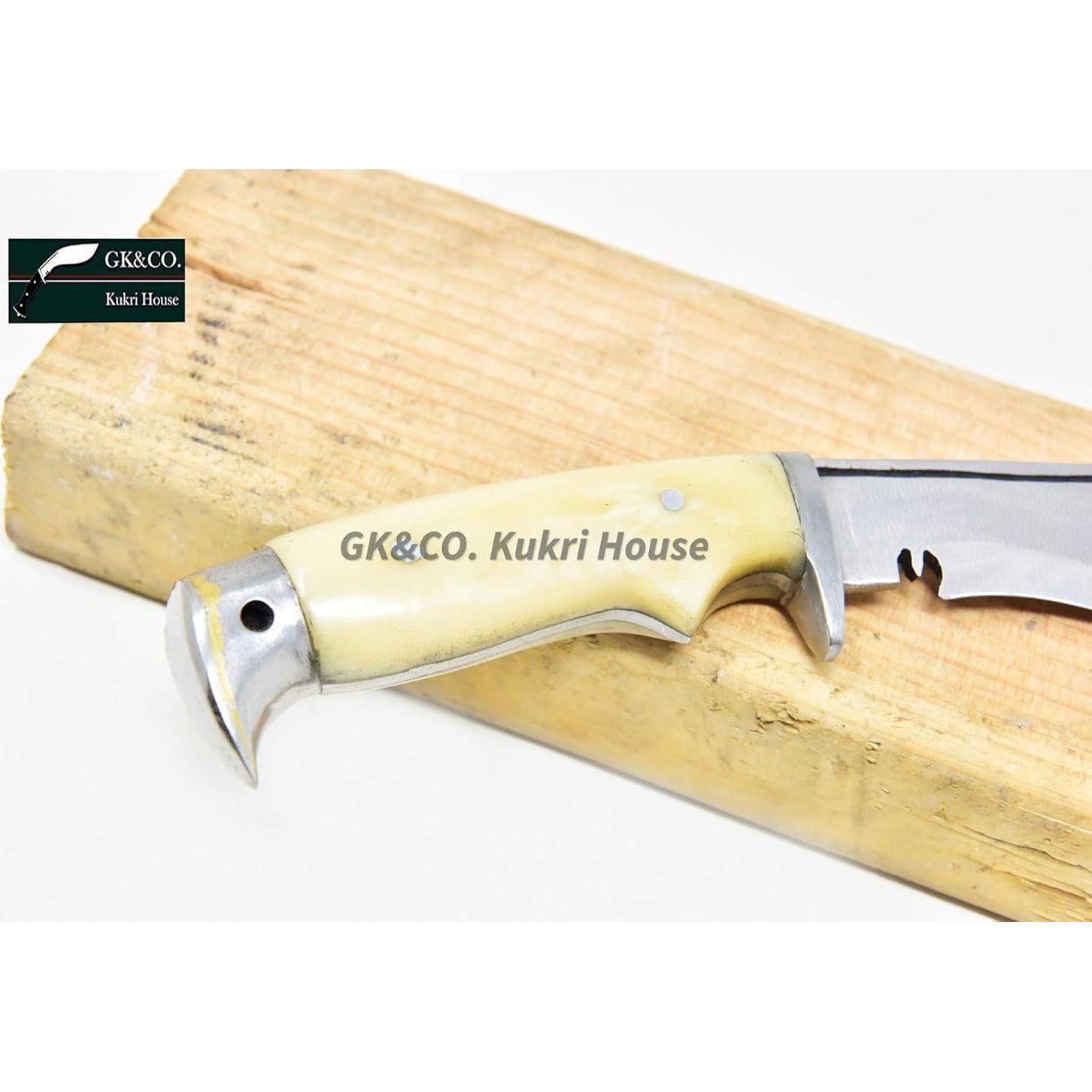 Kukri GK&CO. de 5" con Mango de Hueso de Búfalo - Hecho a Mano