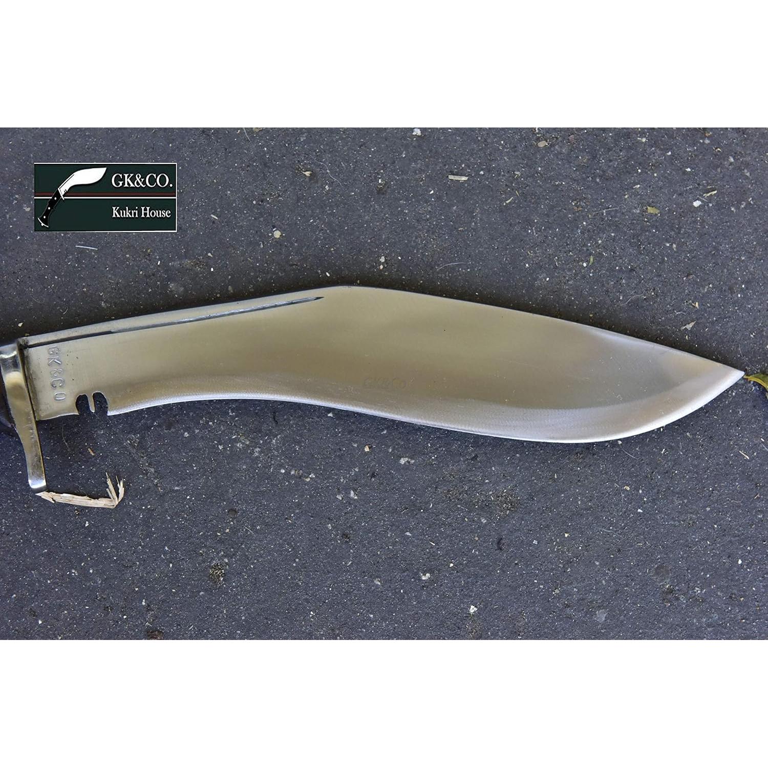 GK&CO. Kukri House Genuine -Authentic Kukri 10 Inch Blade American Eagle Kukri-Full Tang Rose wooden Handle, Red Leather Sheath Kukri/Khukuri- Handmade in Nepal.…