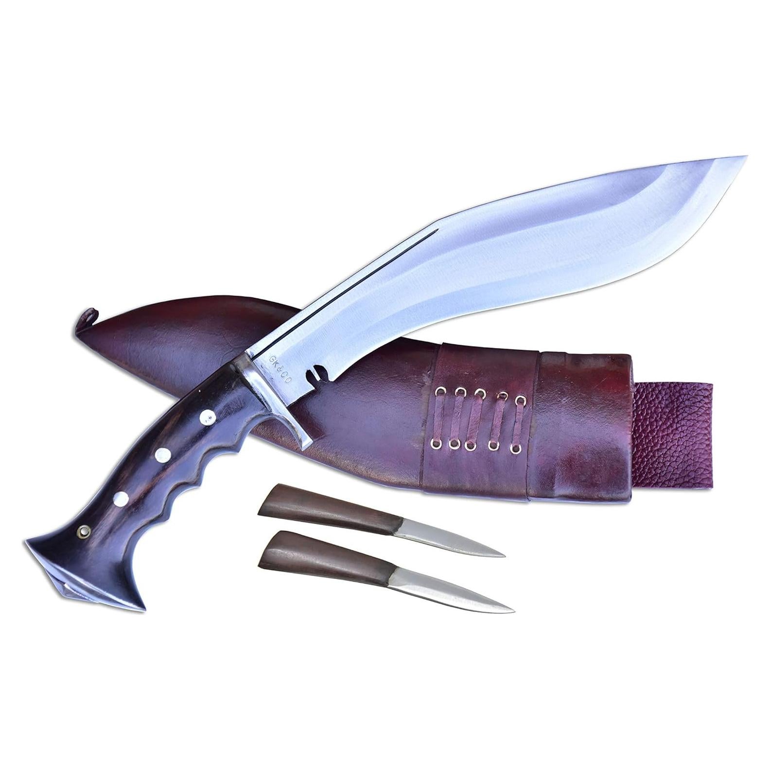 10" Iraqi Official Issued Genuine Kukri/Khukuri Knives Red Sheath – Handmade by GK&CO. Kukri in Nepal