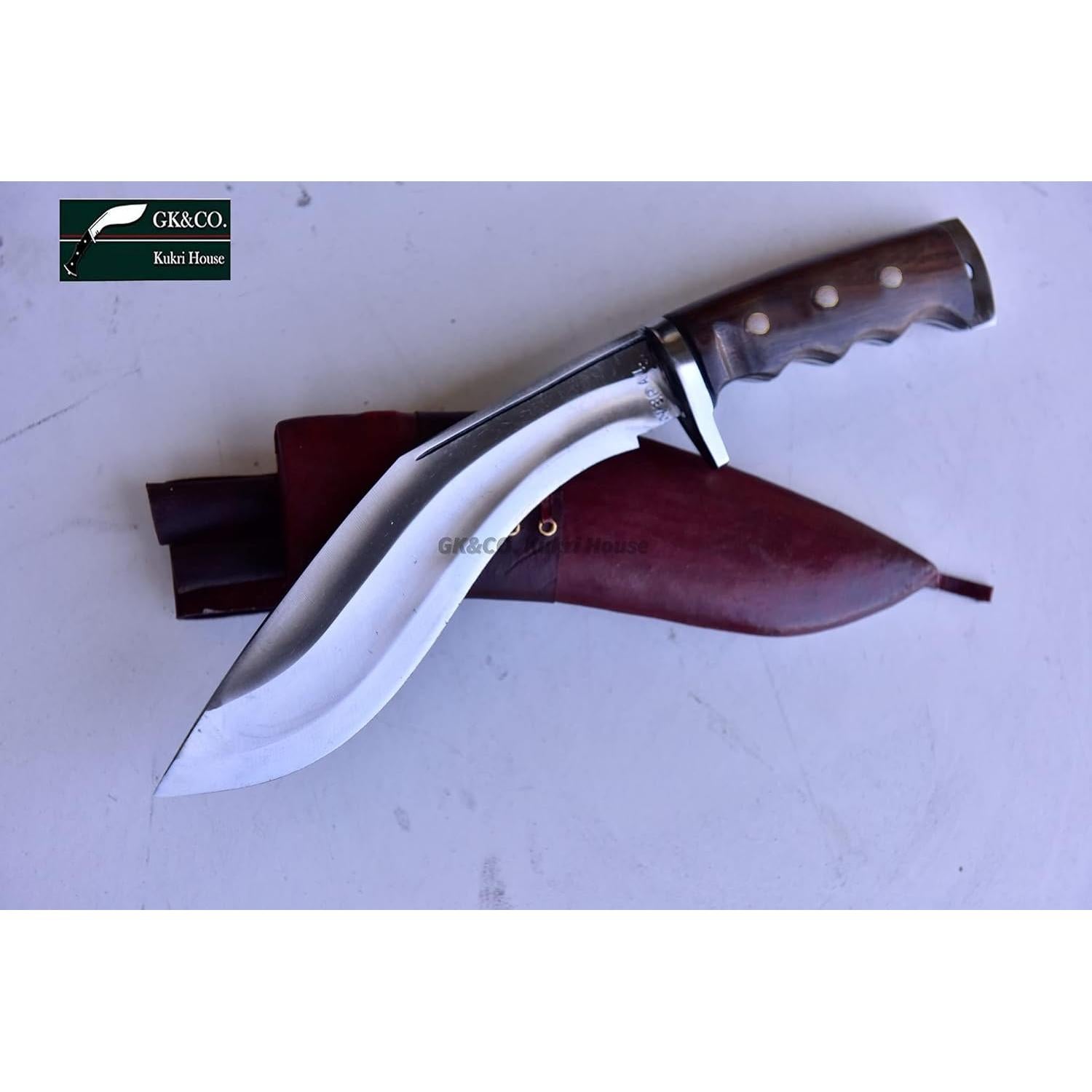Kukri GK&CO. 20.32 cm Acero Carbono con Funda Roja