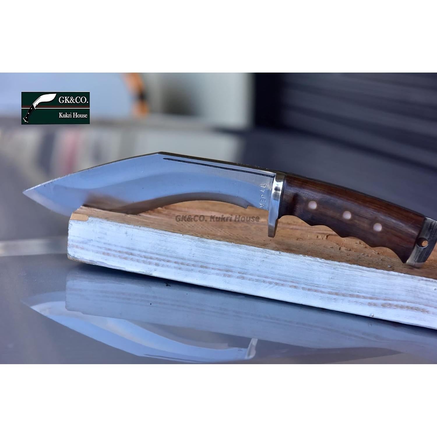 Kukri GK&CO. 20.32 cm Acero Carbono con Funda Roja