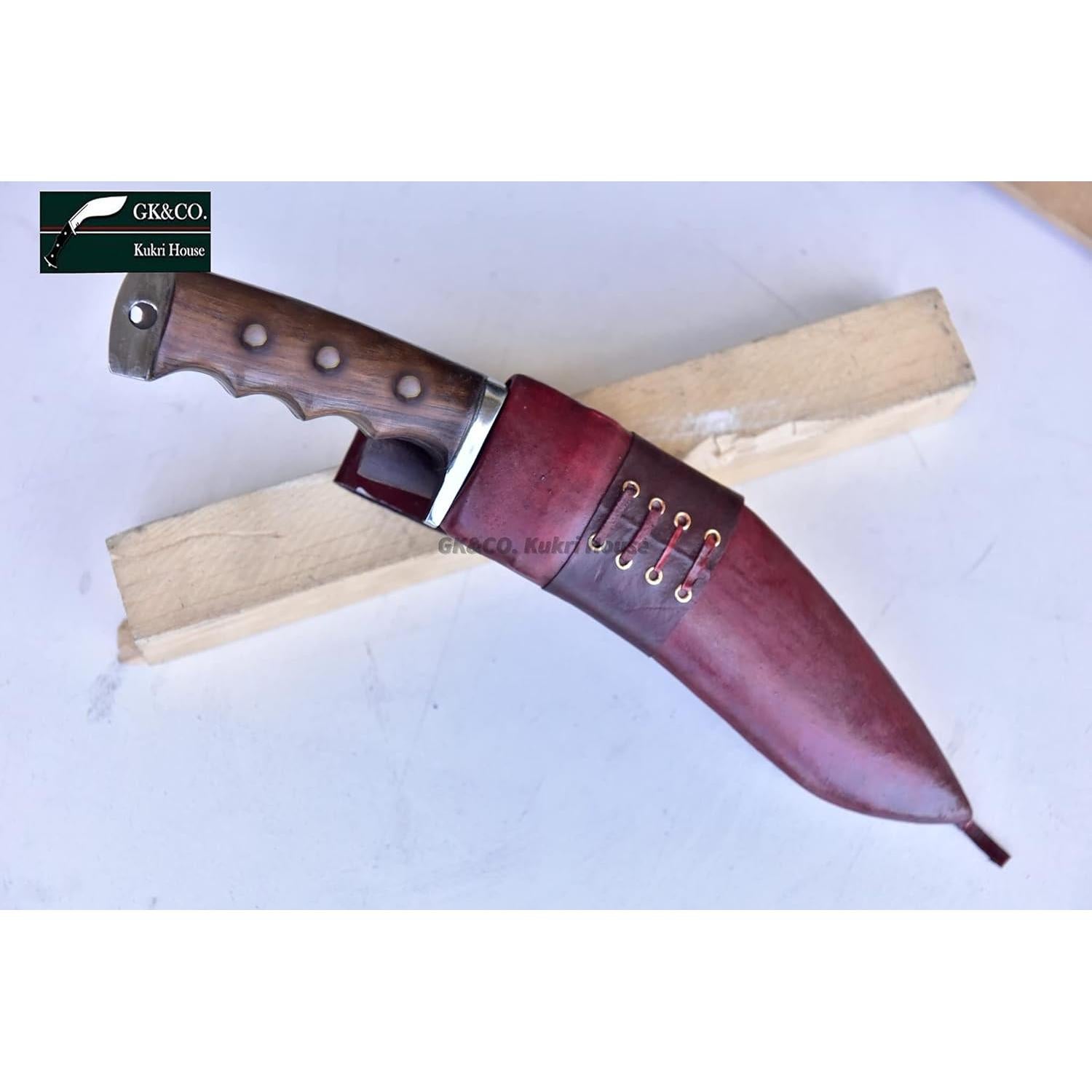 Kukri GK&CO. 20.32 cm Acero Carbono con Funda Roja