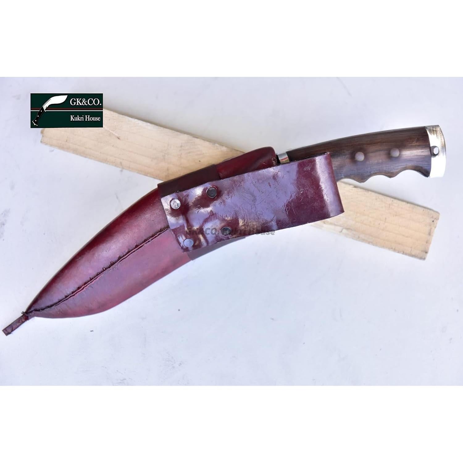 Kukri GK&CO. 20.32 cm Acero Carbono con Funda Roja