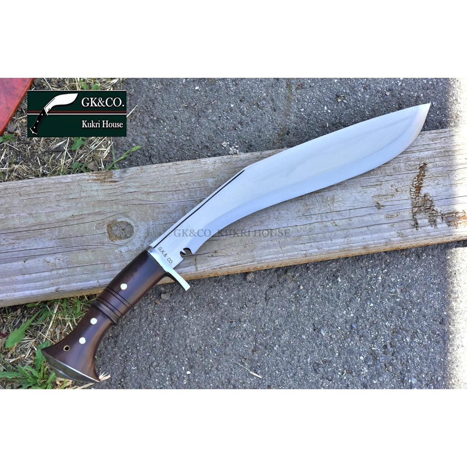 Cuchillo Kukri Auténtico GK&CO. 15" Acero Carbono Nepal