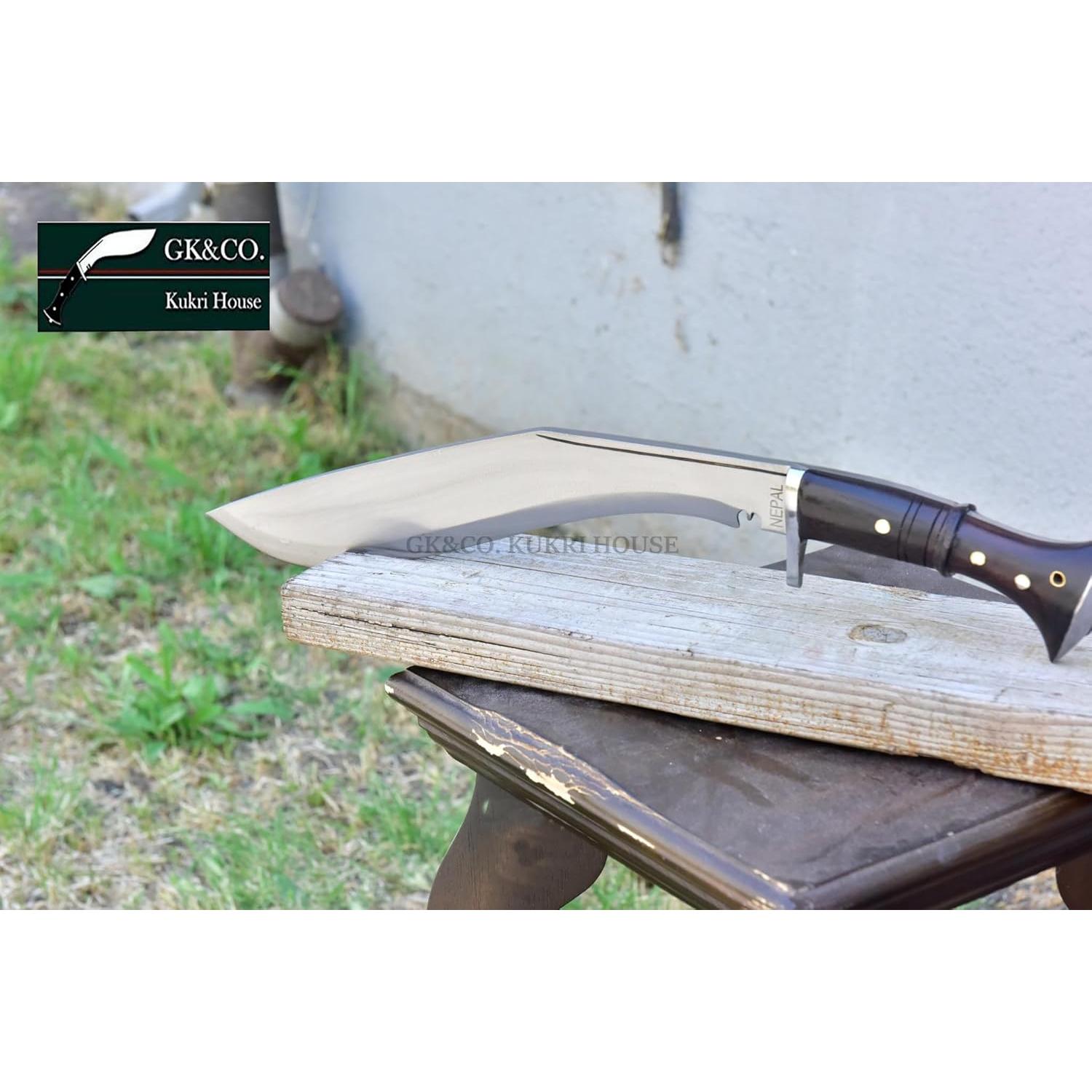 Cuchillo Kukri Auténtico GK&CO. 15" Acero Carbono Nepal