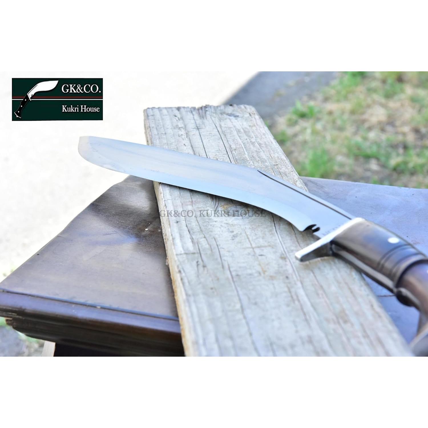 Cuchillo Kukri Auténtico GK&CO. 15" Acero Carbono Nepal
