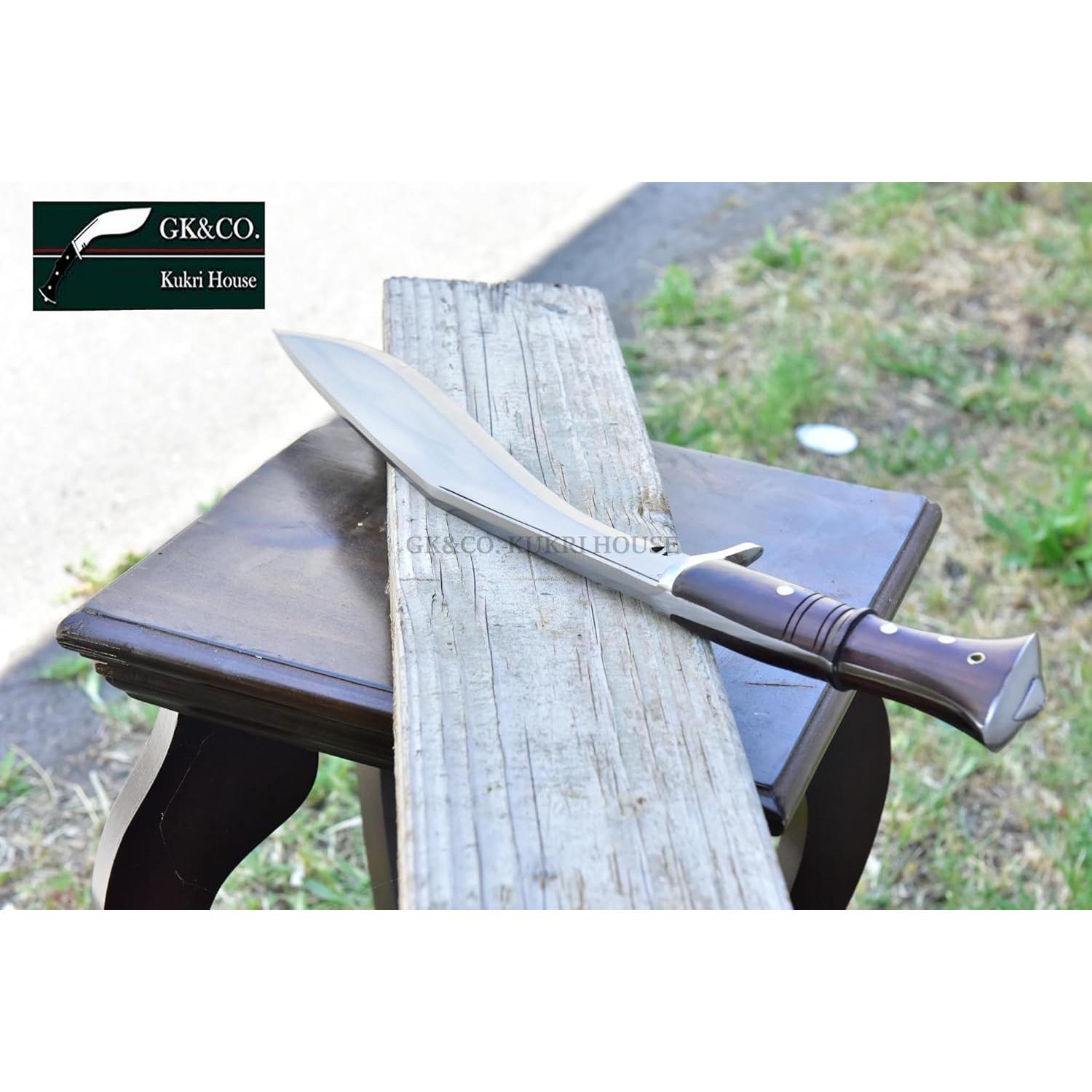 Cuchillo Kukri Auténtico GK&CO. 15" Acero Carbono Nepal