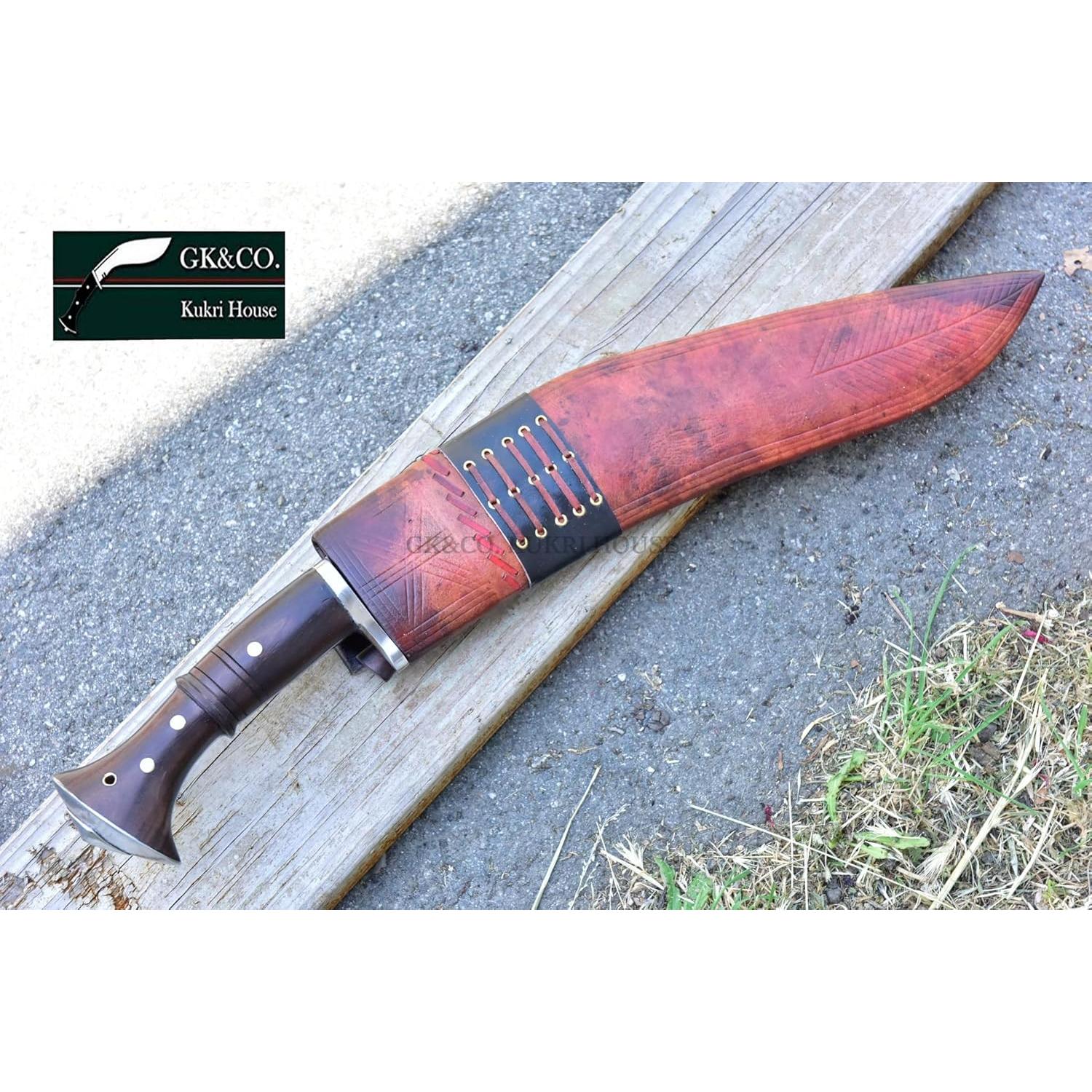 Cuchillo Kukri Auténtico GK&CO. 15" Acero Carbono Nepal