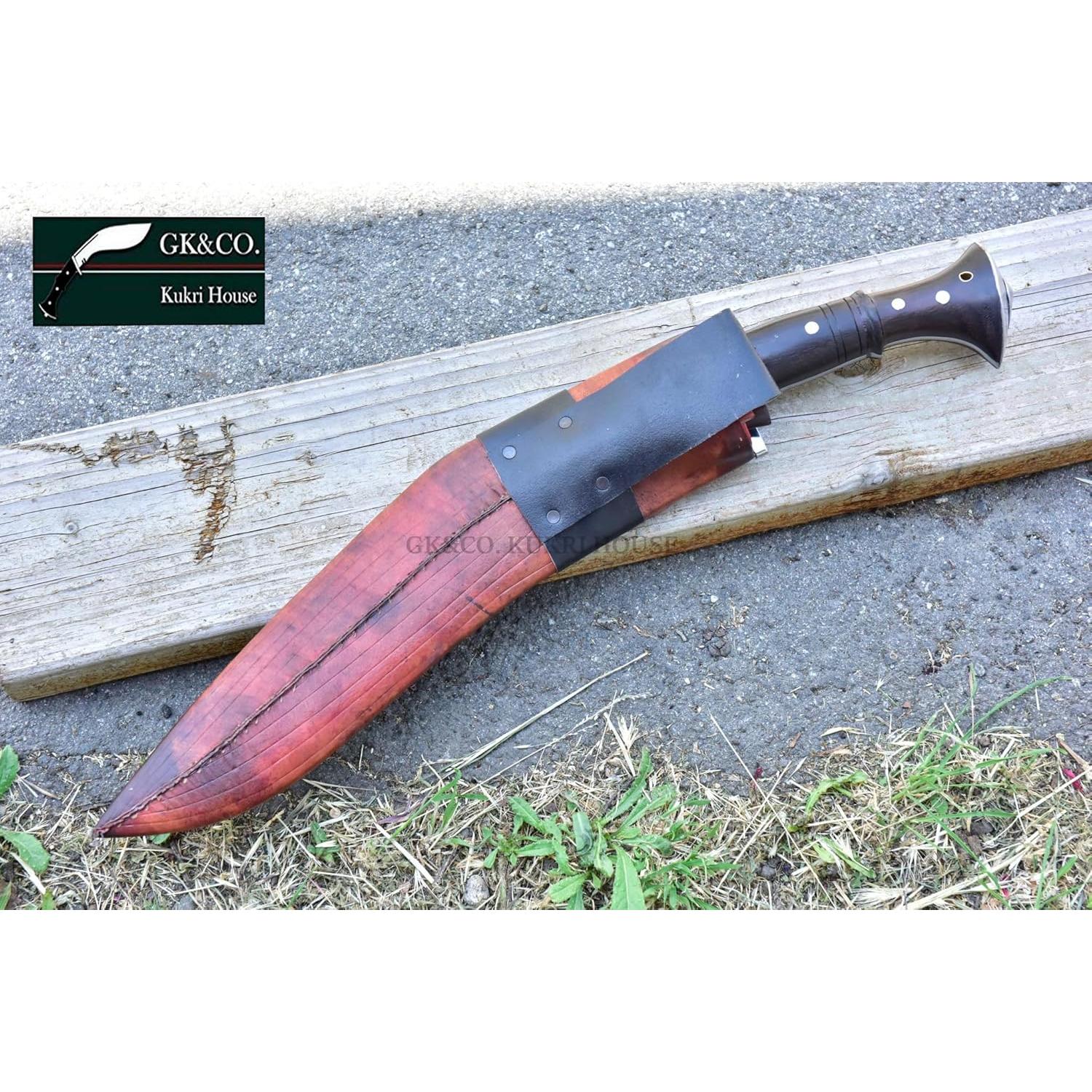 Cuchillo Kukri Auténtico GK&CO. 15" Acero Carbono Nepal