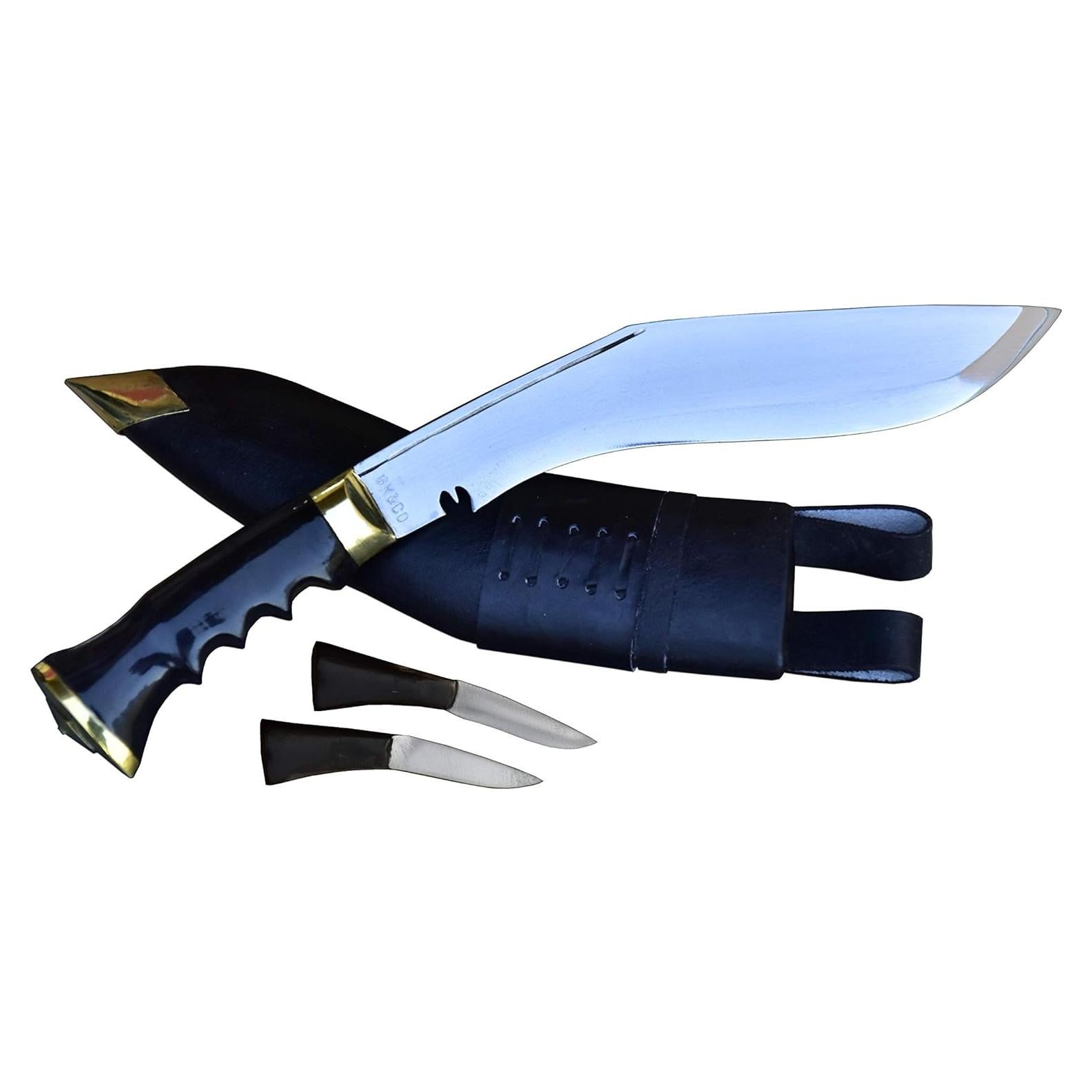 Cuchillo Kukri GK&CO. Servicio No.1 10" Acero Carbono Hecho a Mano