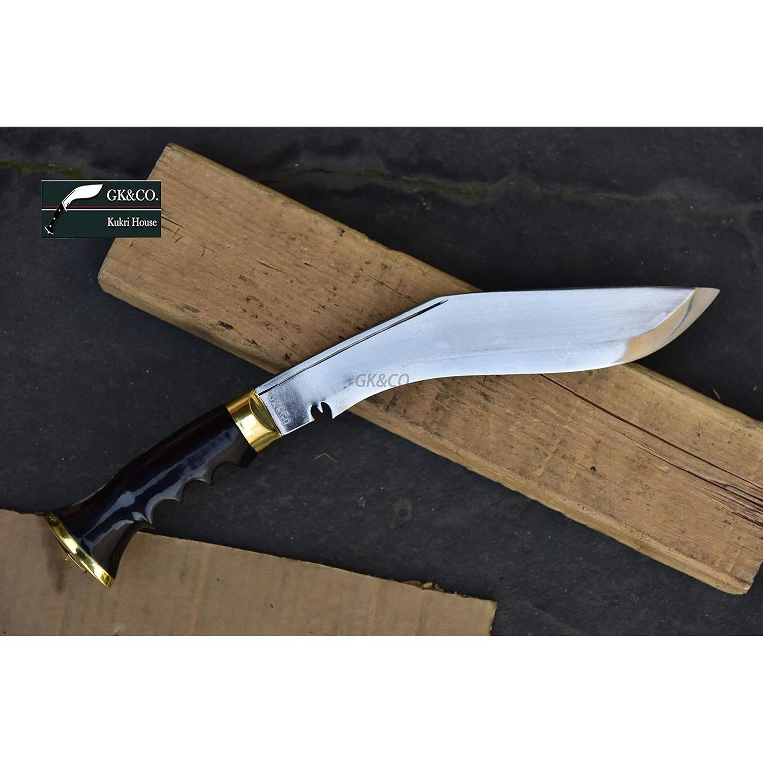 Cuchillo Kukri GK&CO. Servicio No.1 10" Acero Carbono Hecho a Mano
