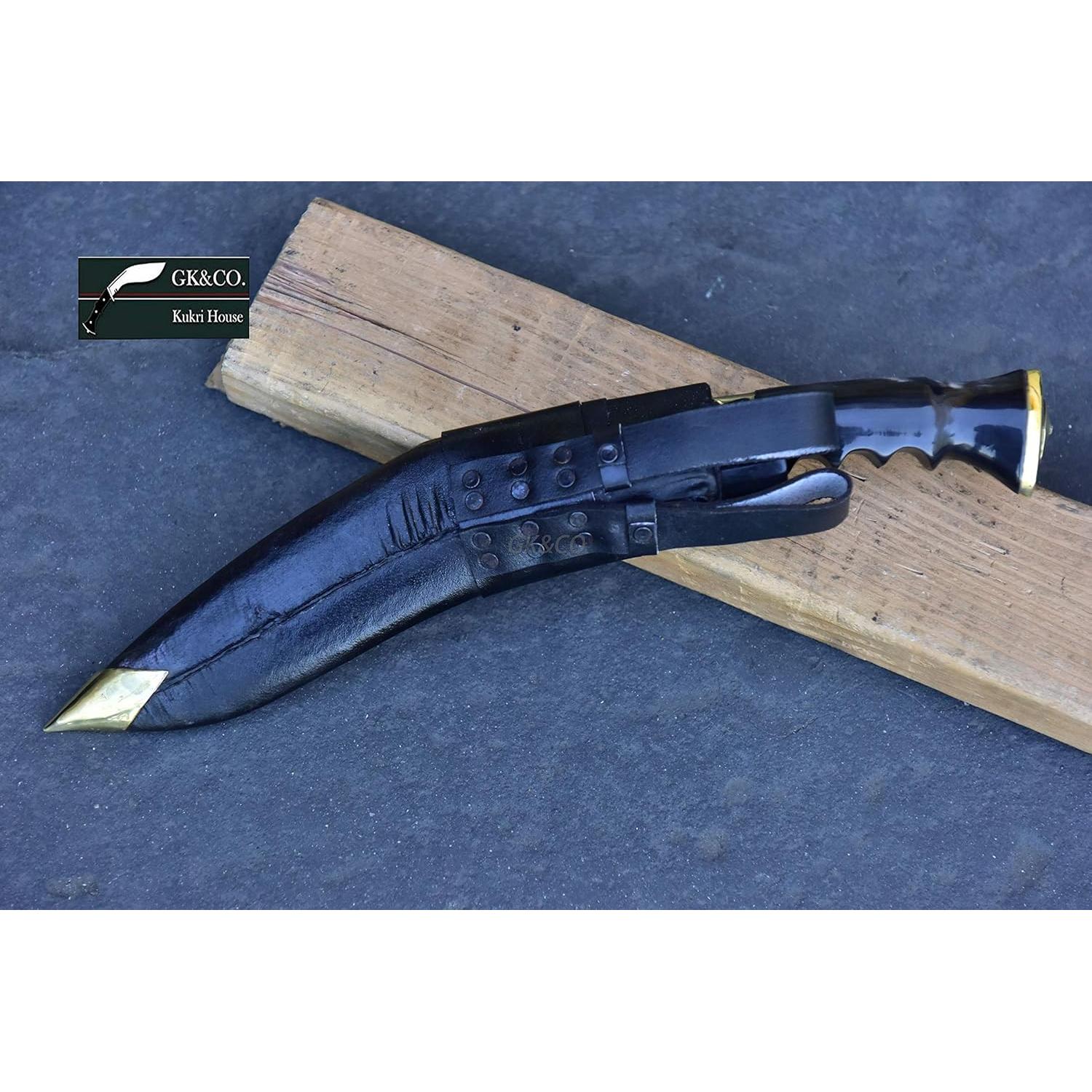 Cuchillo Kukri GK&CO. Servicio No.1 10" Acero Carbono Hecho a Mano