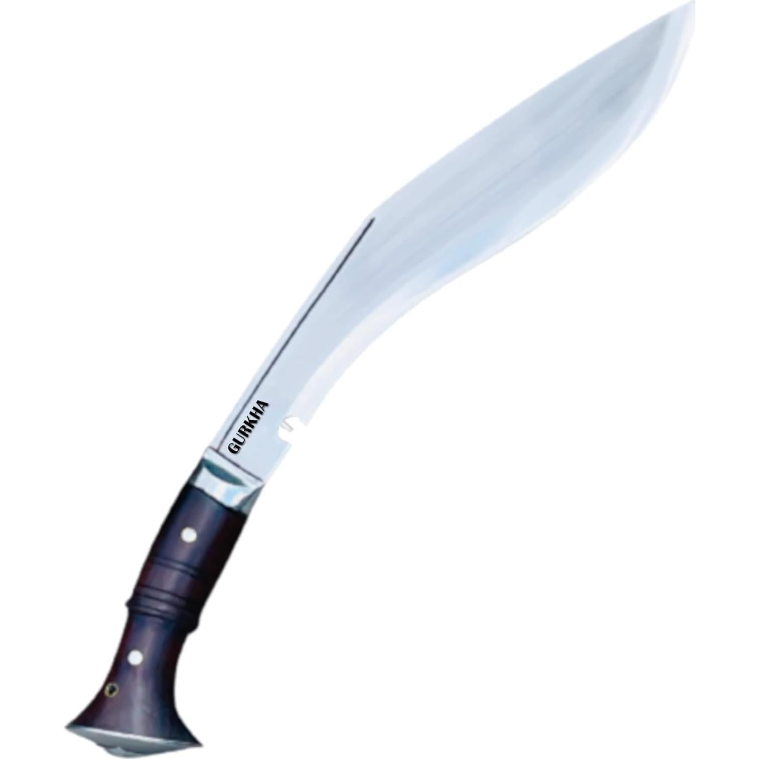 Cuchillo Kukri Gurkha 11" Forjado a Mano Acero Carbono Nepal